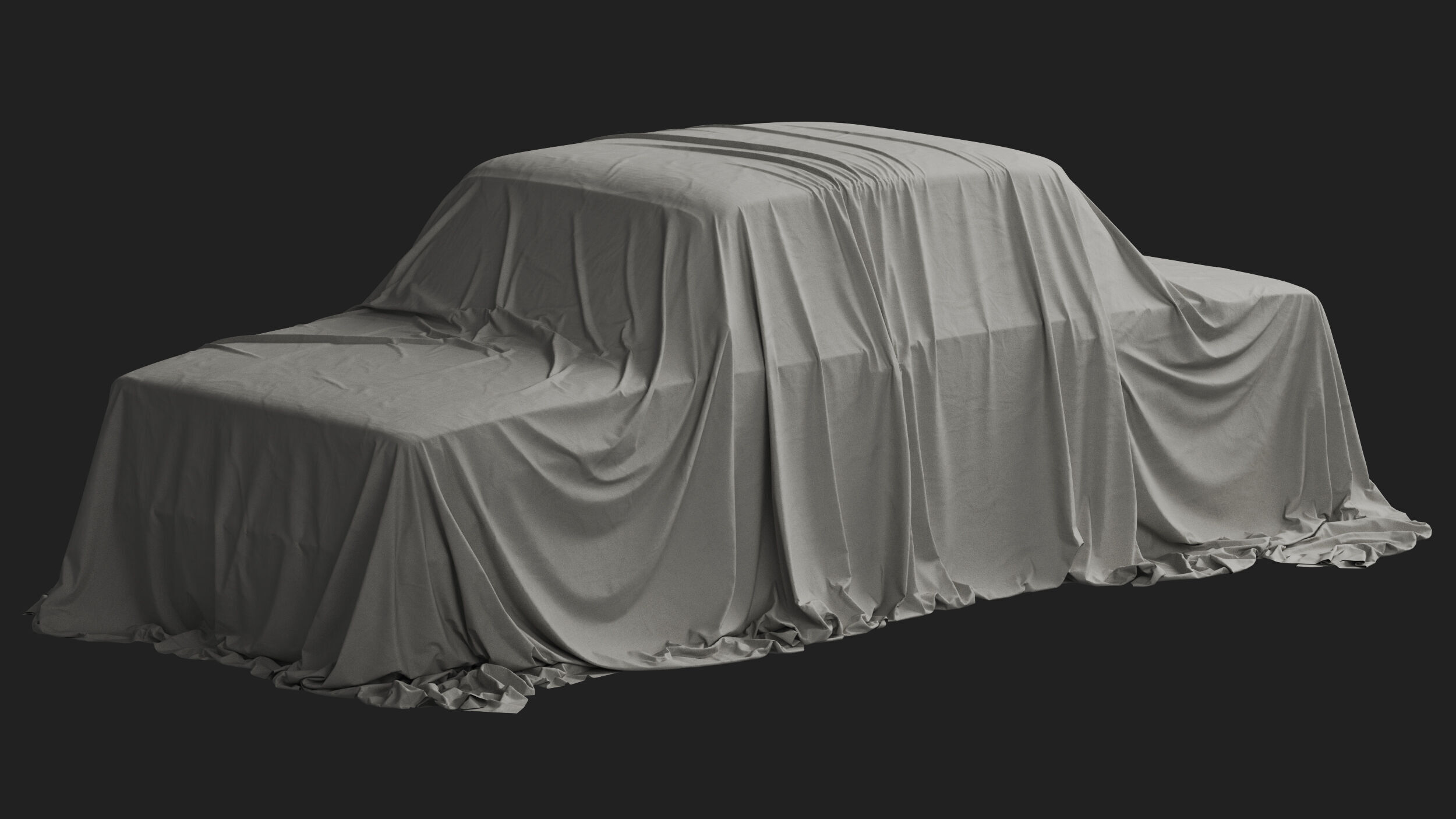 Retro Car Cover 06 3D model_2