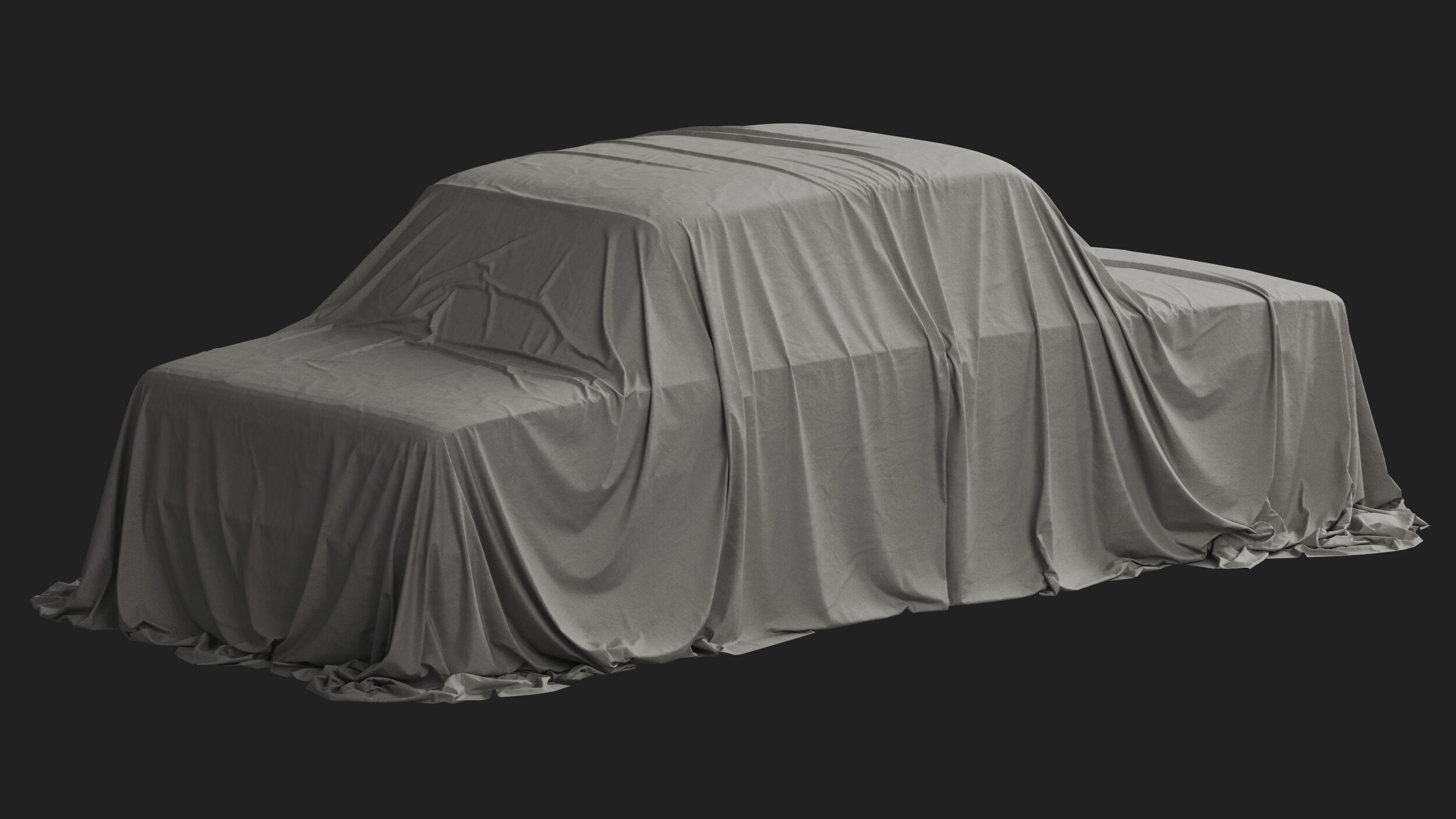 Retro Car Cover 06 3D model_3