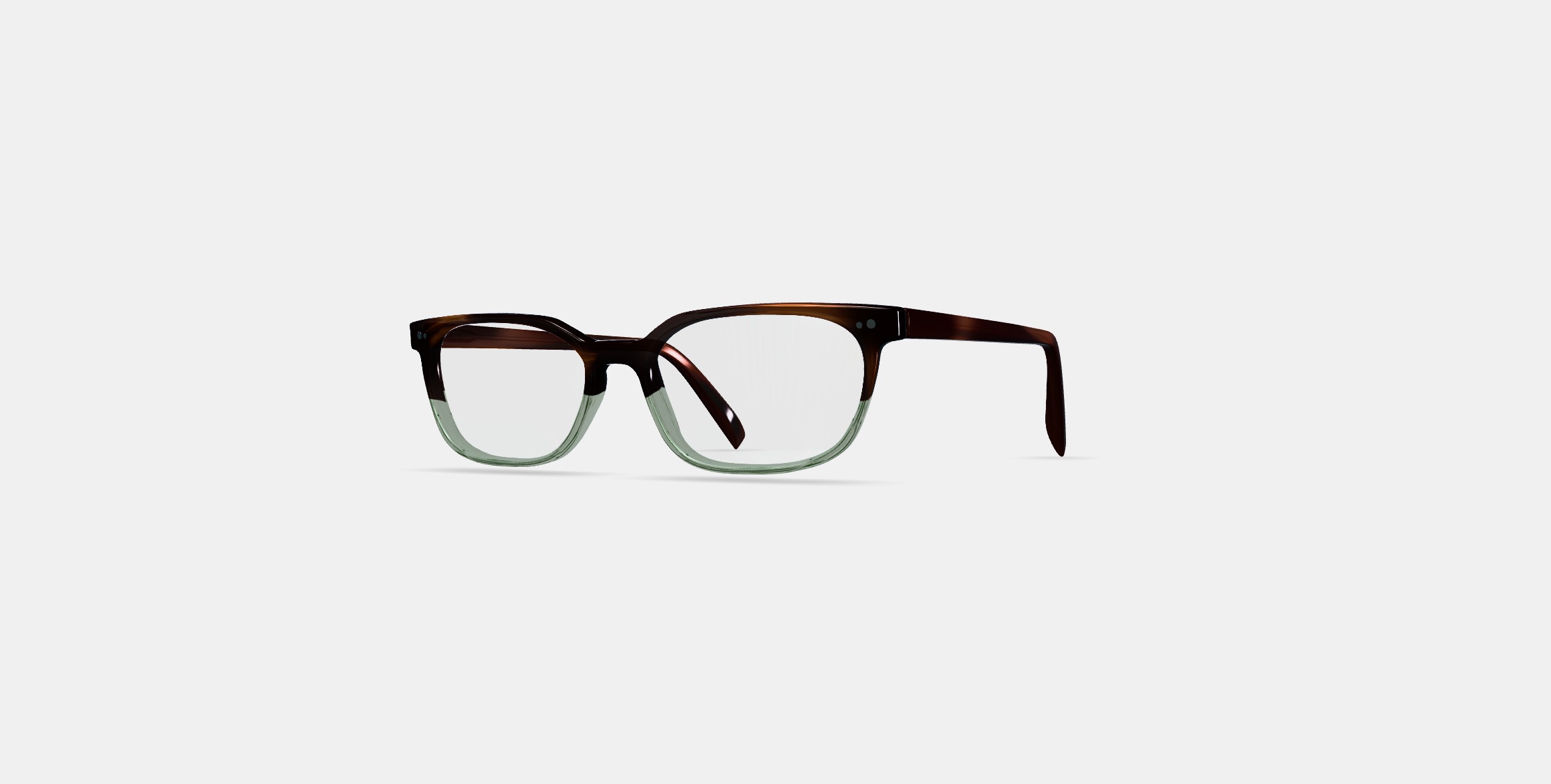 Lawrence Eyeglasses in Green Garnet Fade 3D model_12