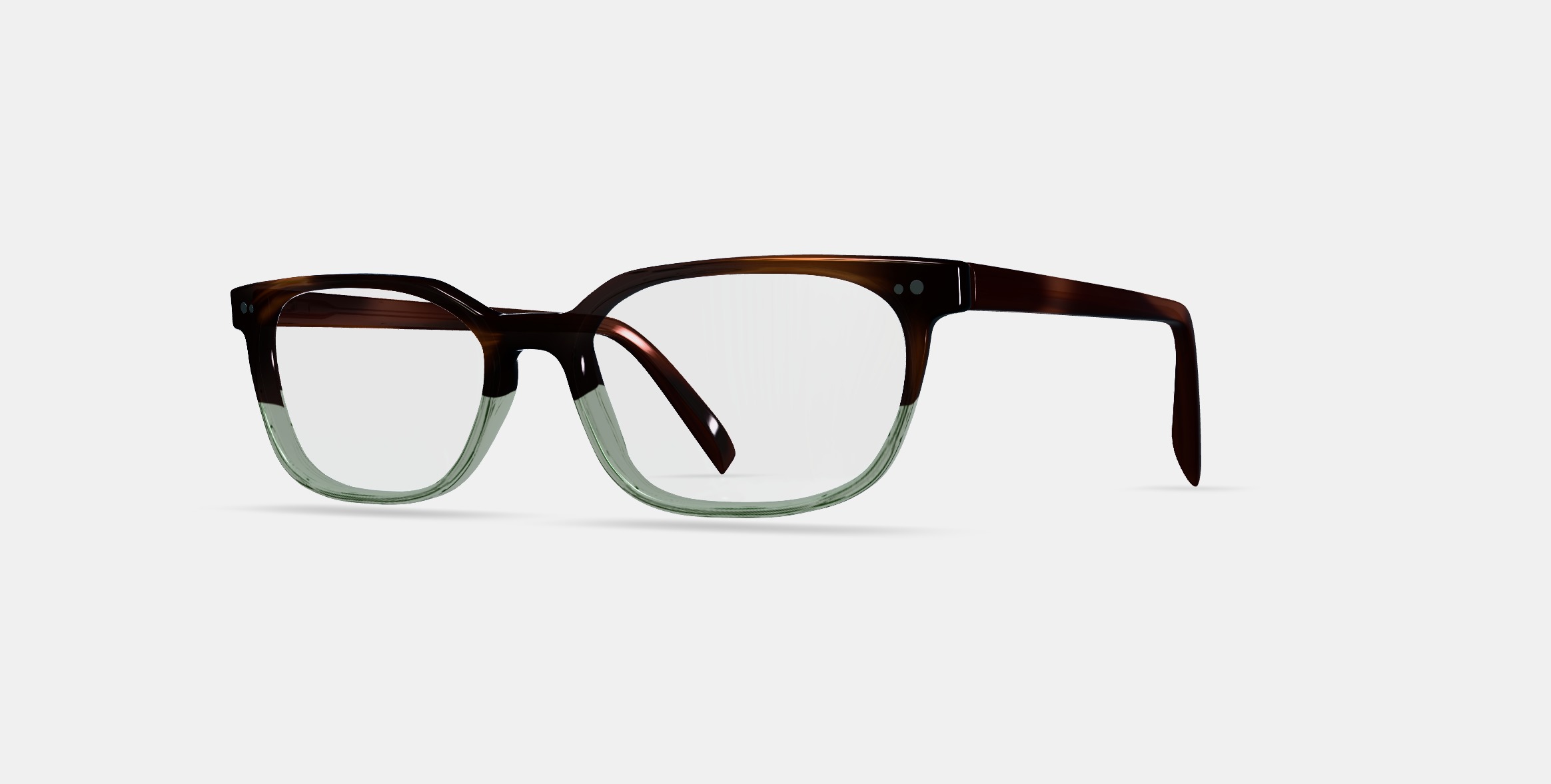 Lawrence Eyeglasses in Green Garnet Fade 3D model_13