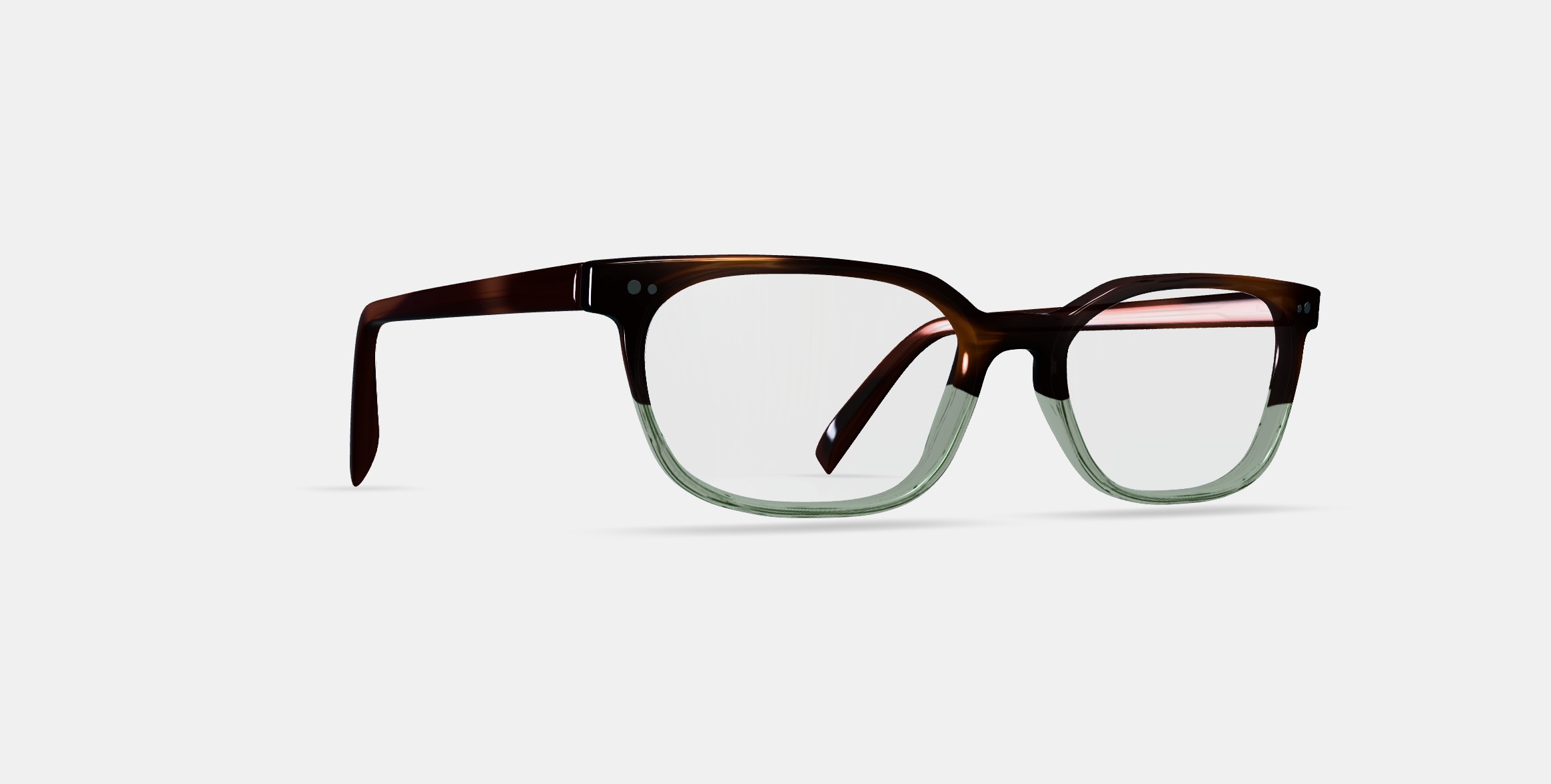 Lawrence Eyeglasses in Green Garnet Fade 3D model_9