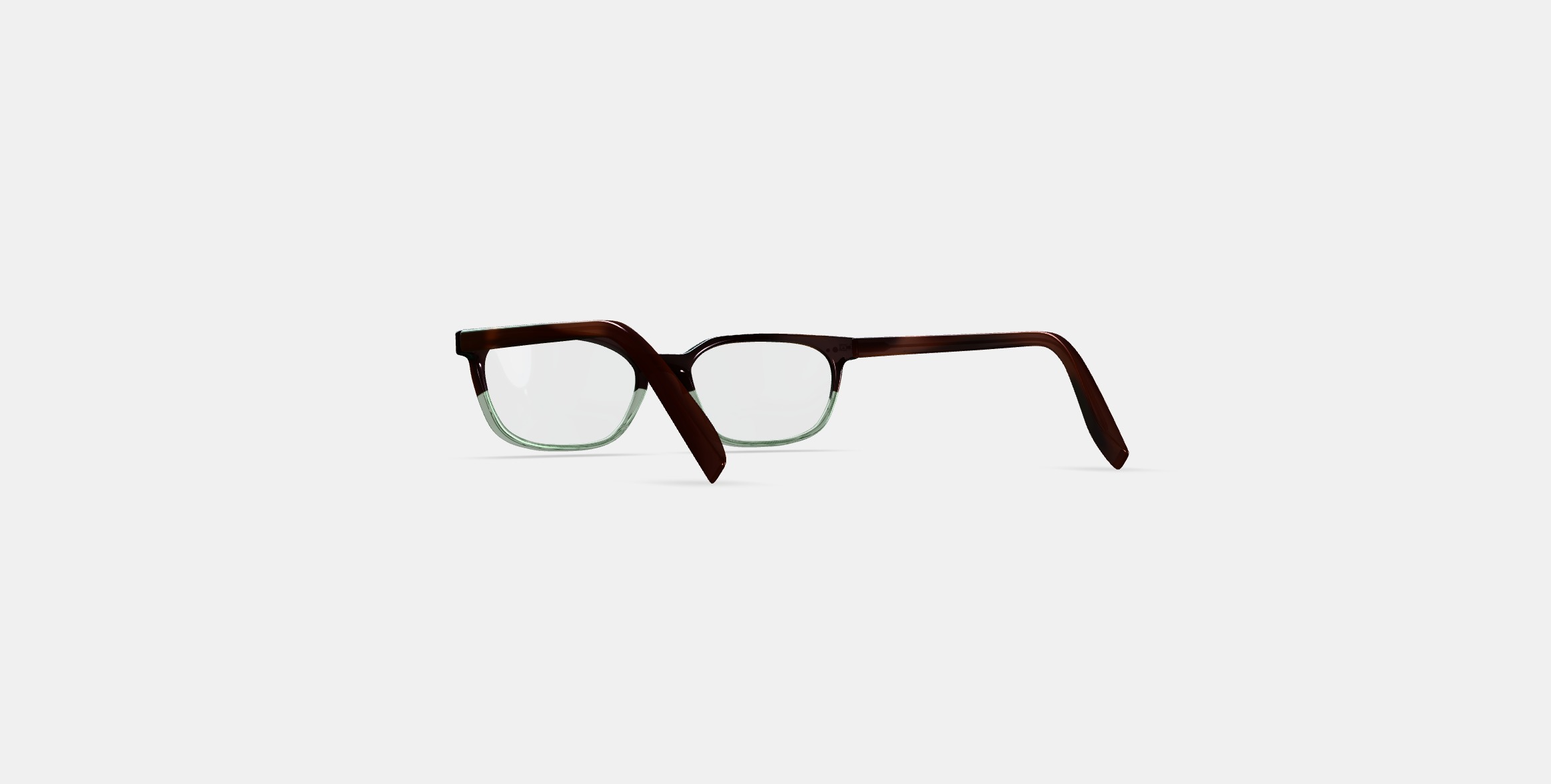 Lawrence Eyeglasses in Green Garnet Fade 3D model_16