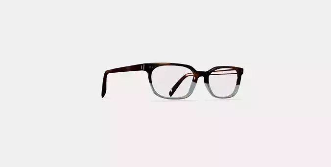 Lawrence Eyeglasses in Green Garnet Fade 3D model