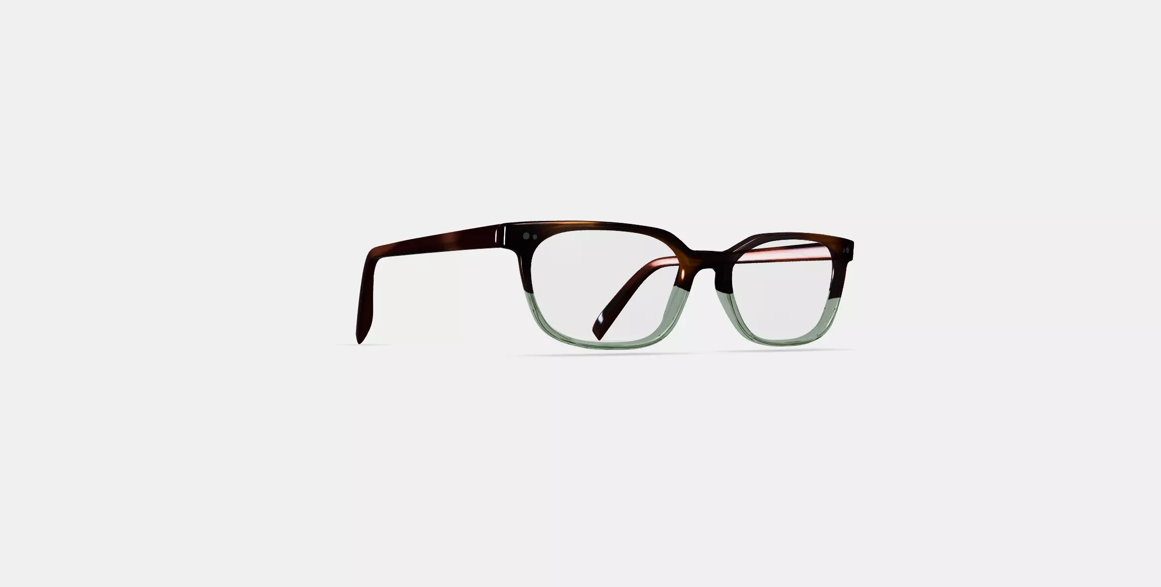 Lawrence Eyeglasses in Green Garnet Fade 3D model_0
