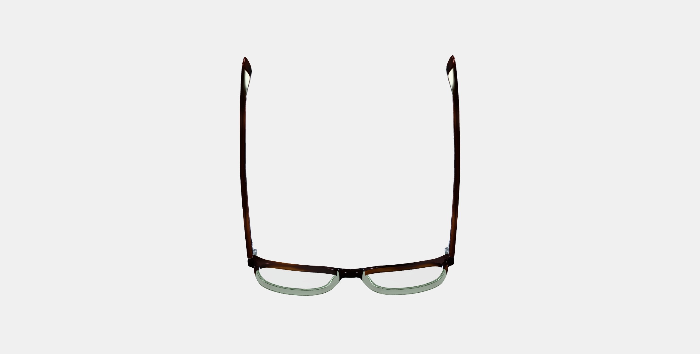 Lawrence Eyeglasses in Green Garnet Fade 3D model_7