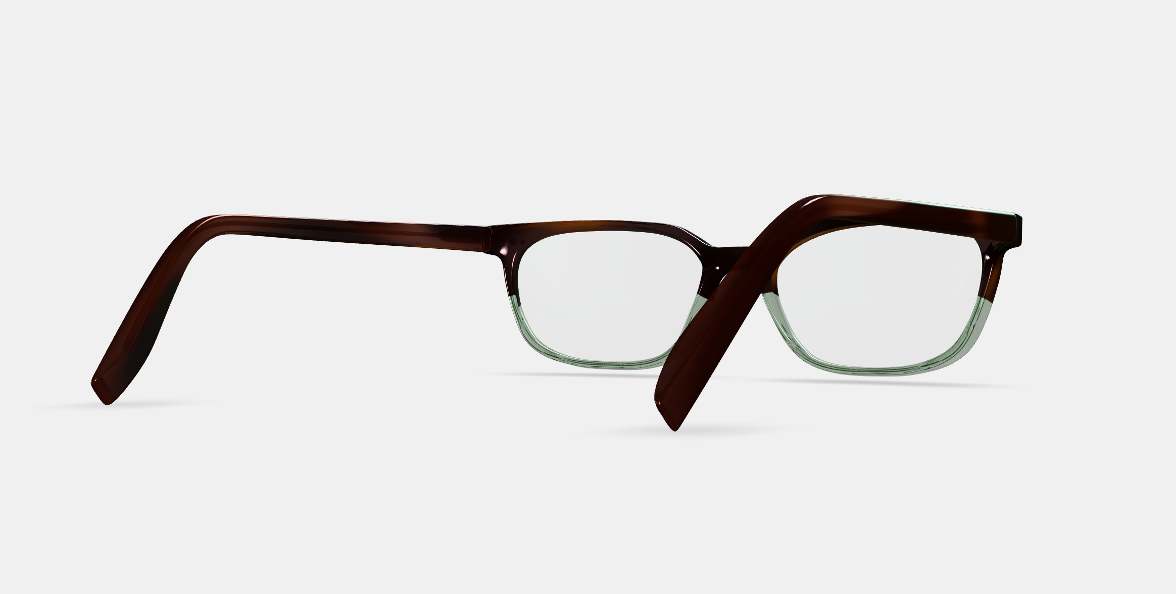 Lawrence Eyeglasses in Green Garnet Fade 3D model_6