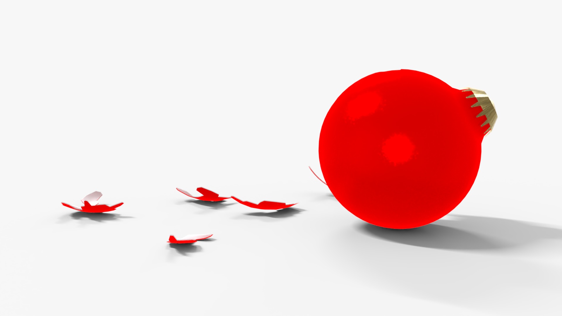 Broken Ornament Low-poly 3D model_4