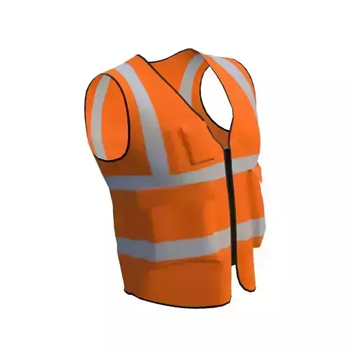 Worker Vest Low Poly 3D Model