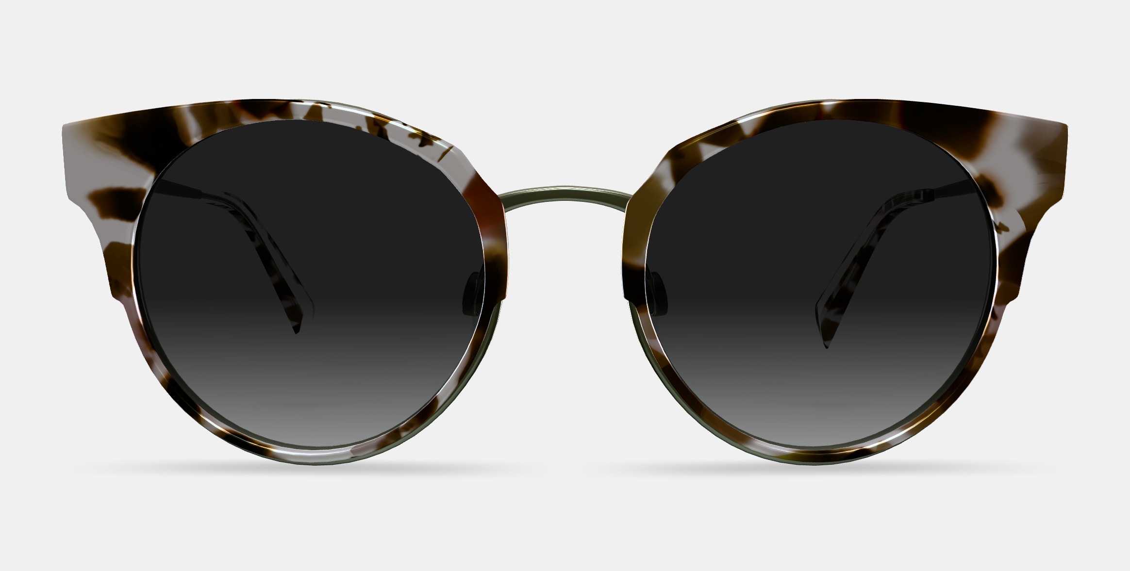 Cleo Sunglasses in Pearled Tortoise with Riesling 3D model_12