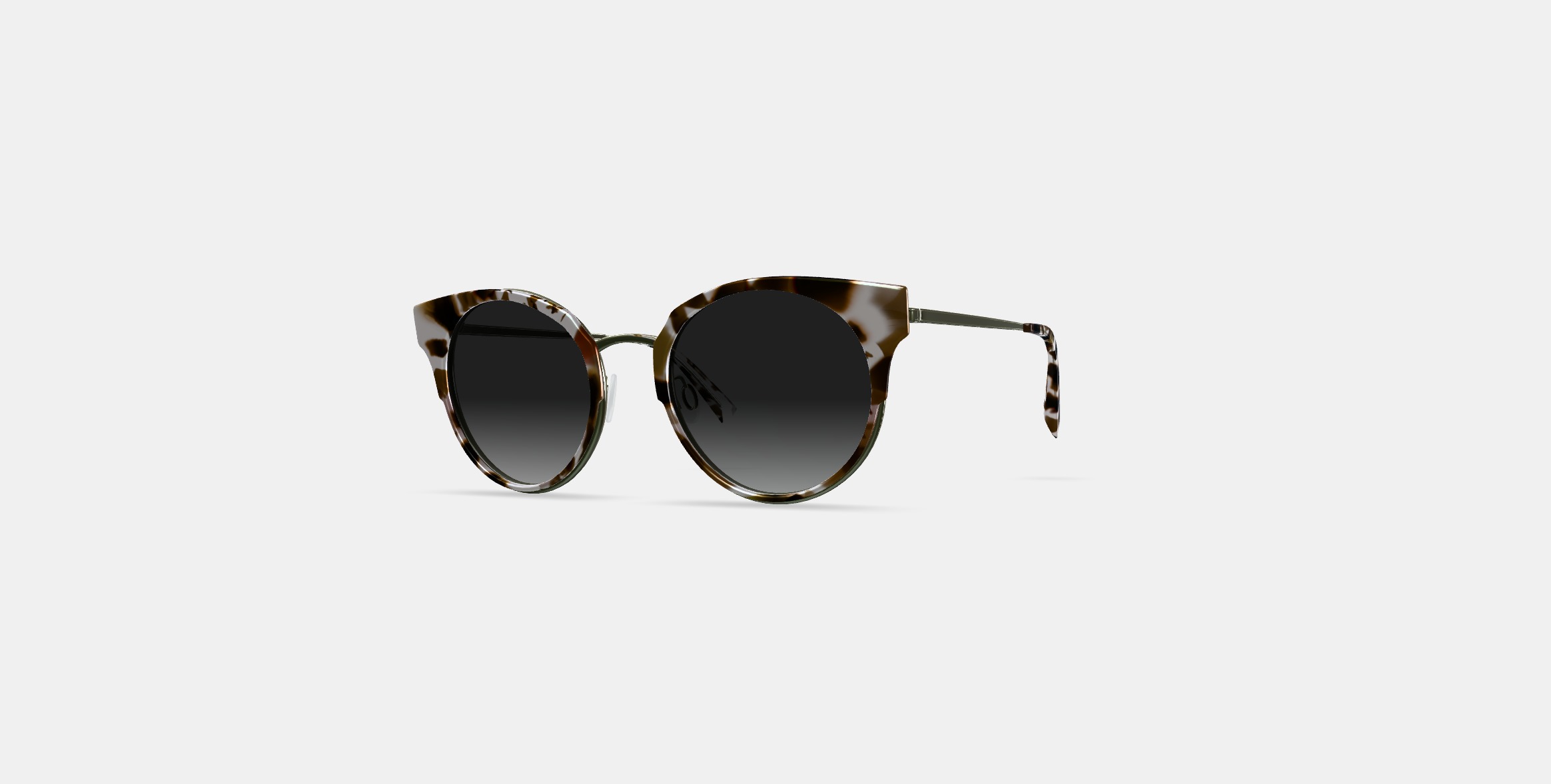 Cleo Sunglasses in Pearled Tortoise with Riesling 3D model_11