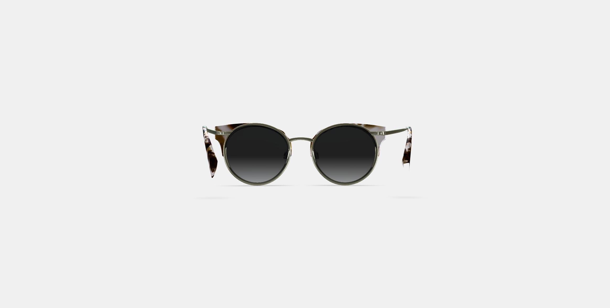 Cleo Sunglasses in Pearled Tortoise with Riesling 3D model_14