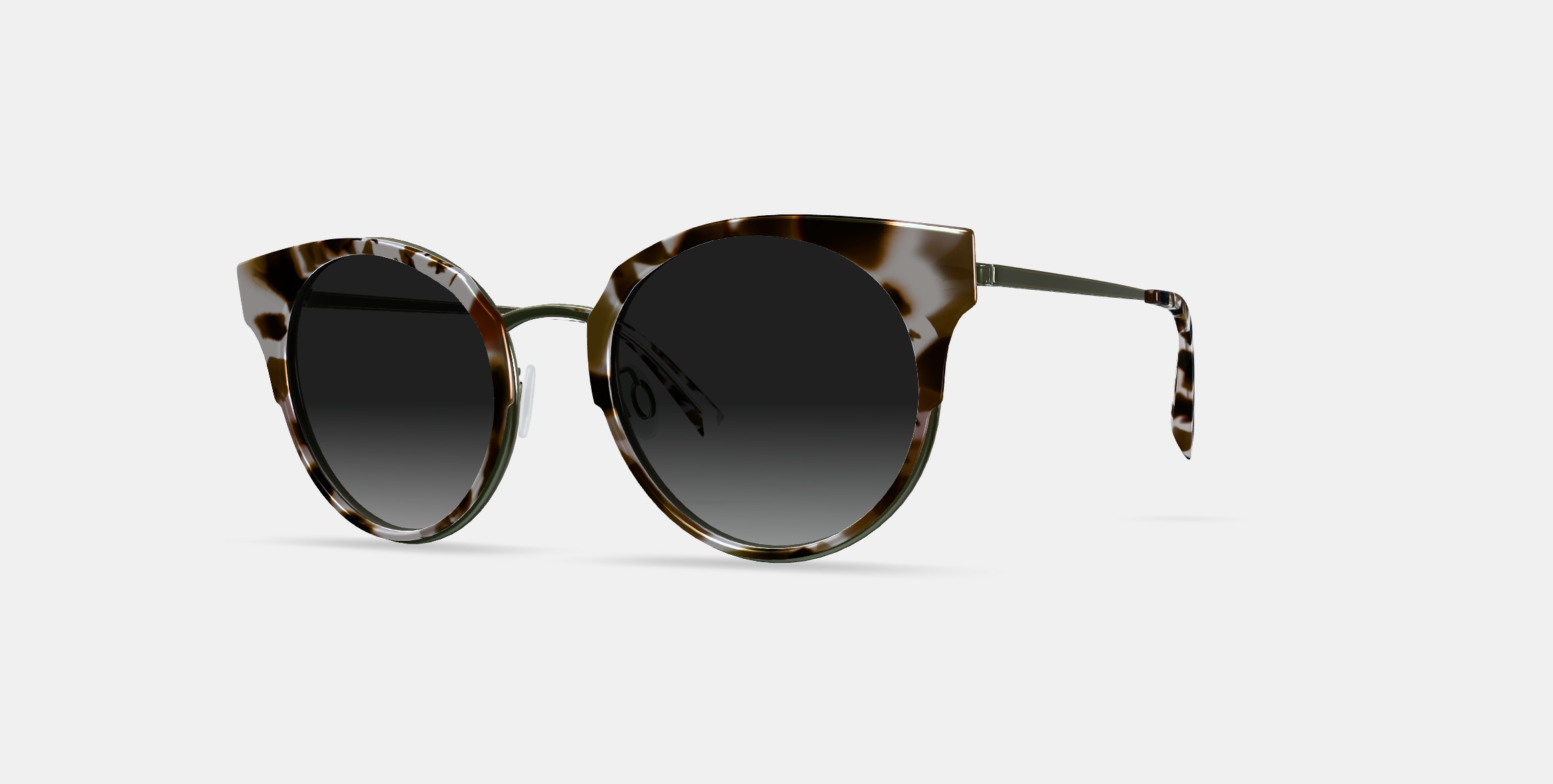 Cleo Sunglasses in Pearled Tortoise with Riesling 3D model_13
