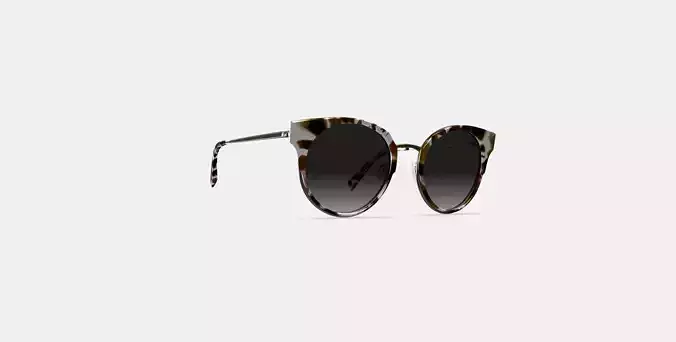 Cleo Sunglasses in Pearled Tortoise with Riesling