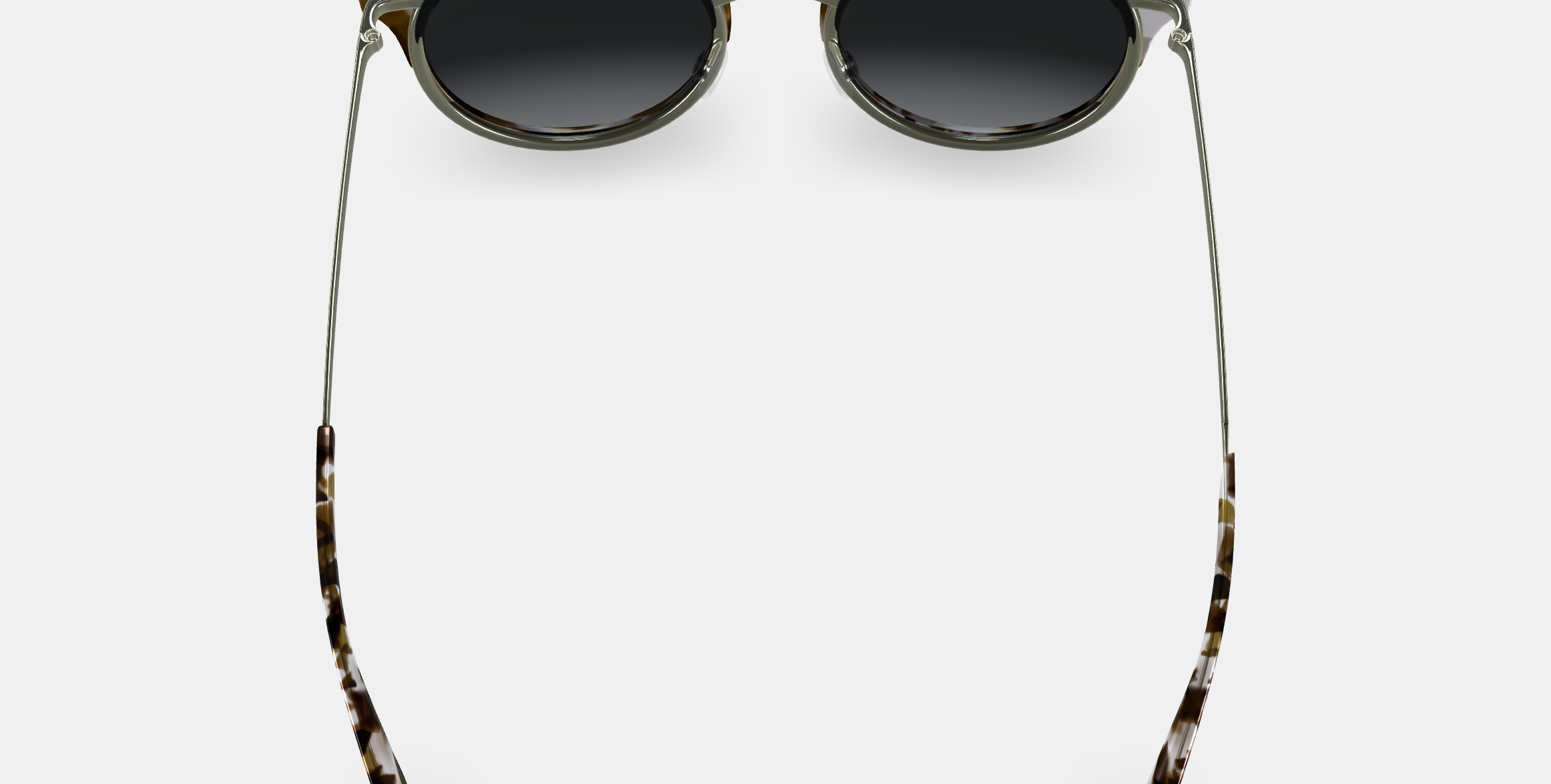 Cleo Sunglasses in Pearled Tortoise with Riesling 3D model_4