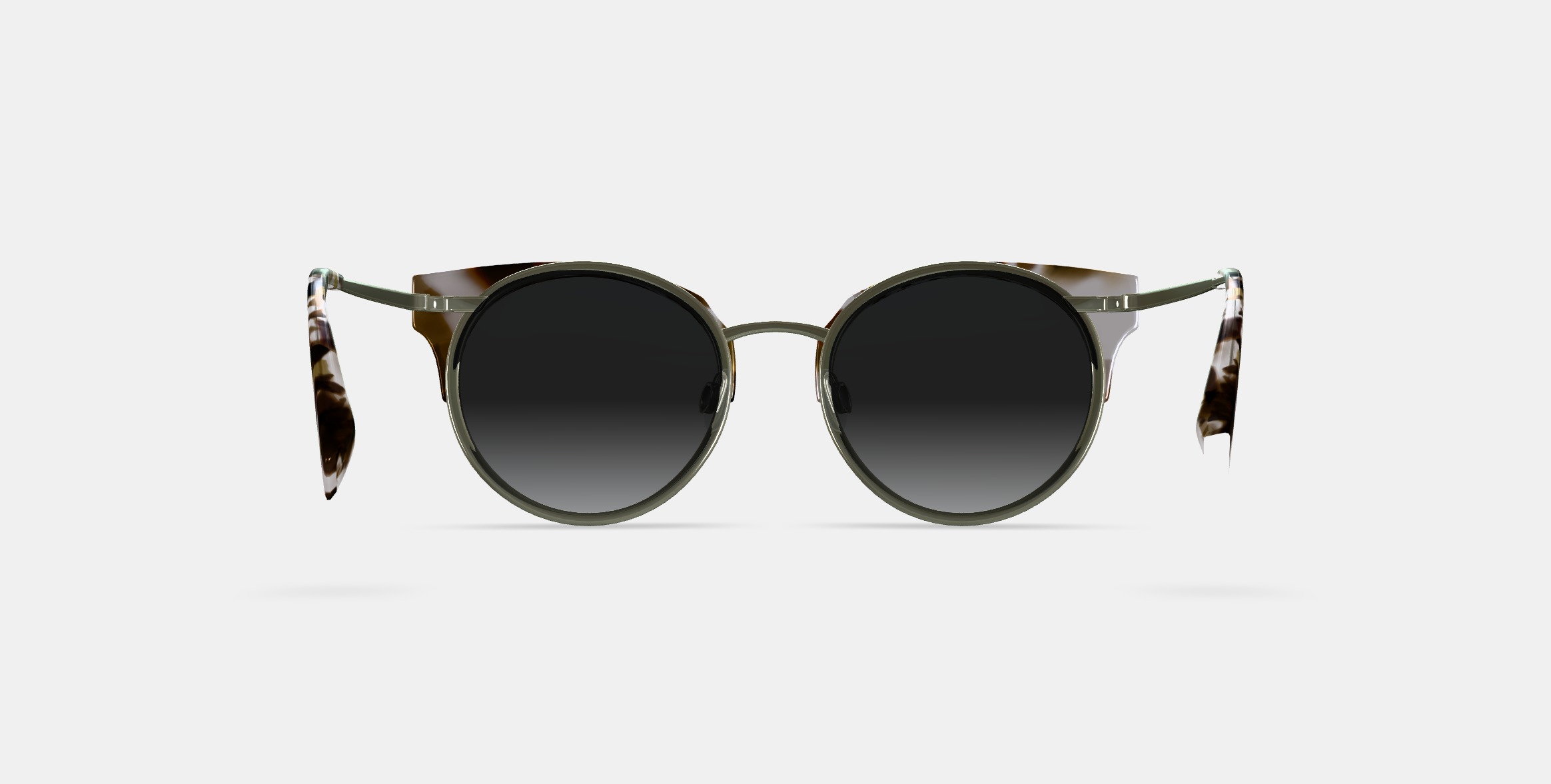 Cleo Sunglasses in Pearled Tortoise with Riesling 3D model_15