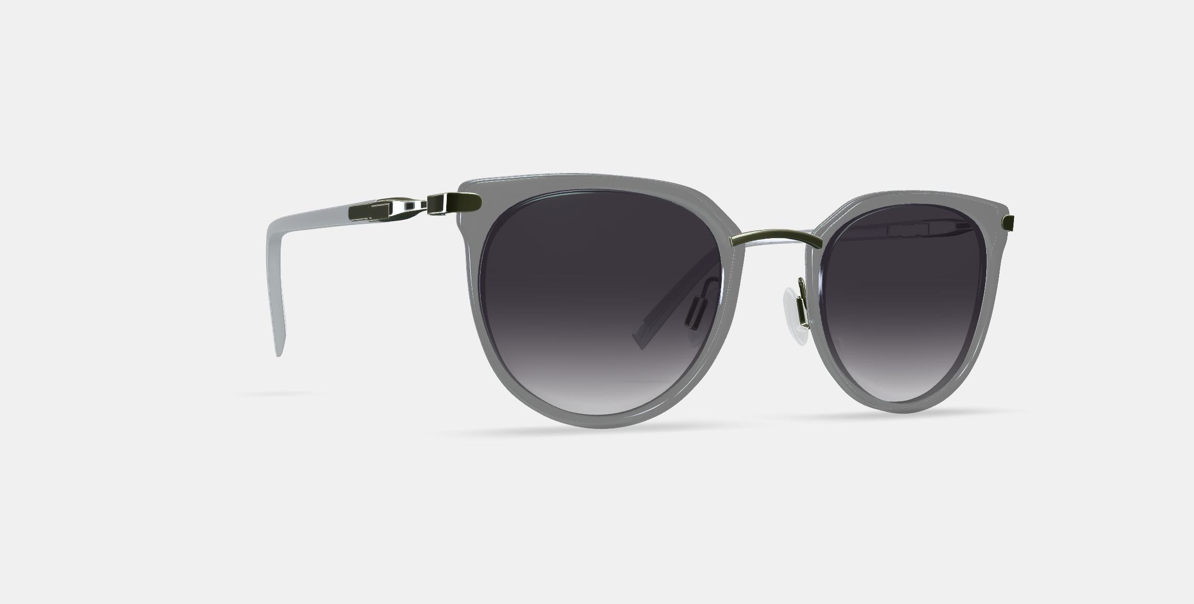 Whittier Sunglasses in Soapstone with Riesling 3D model_9