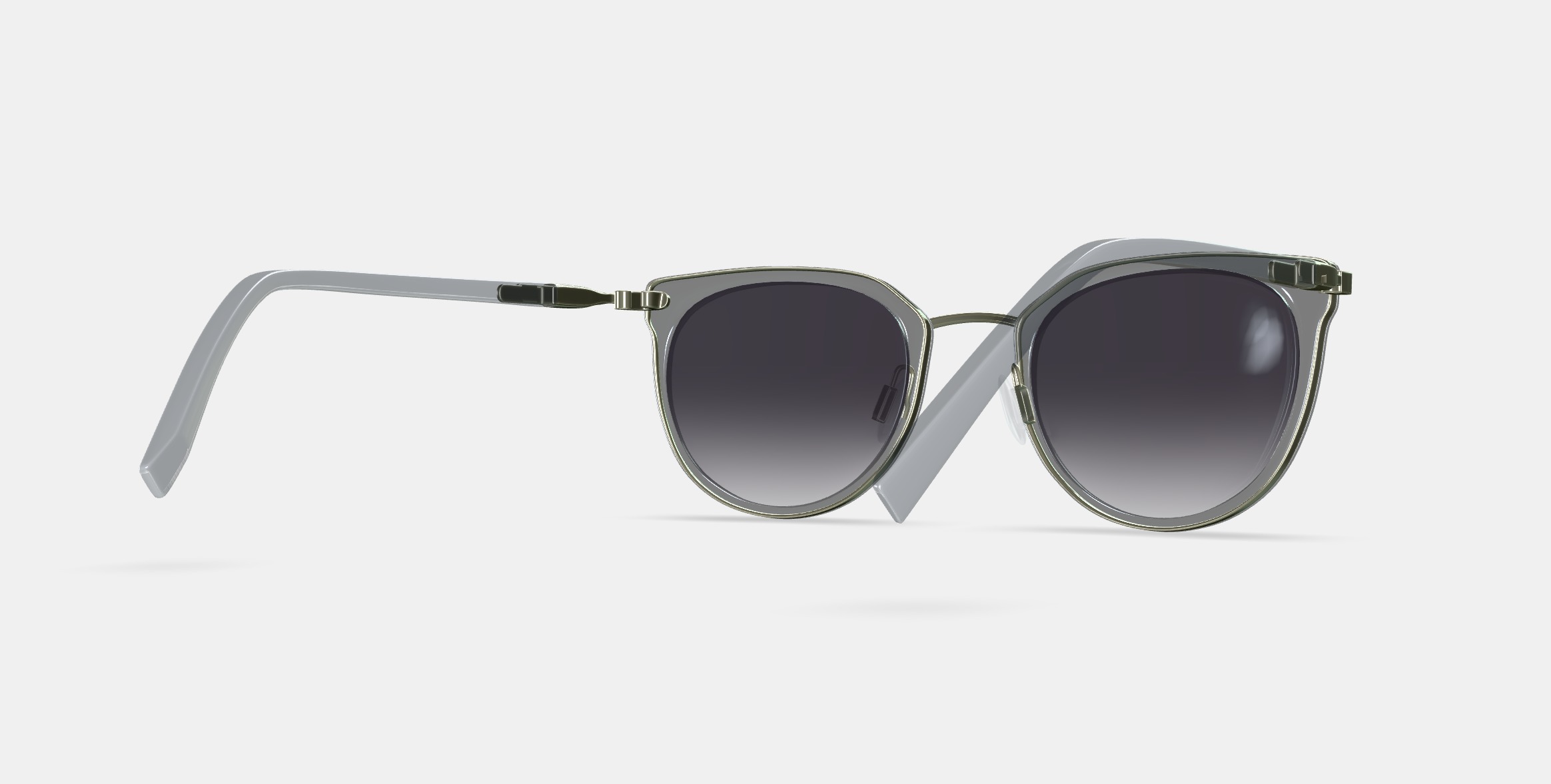 Whittier Sunglasses in Soapstone with Riesling 3D model_6