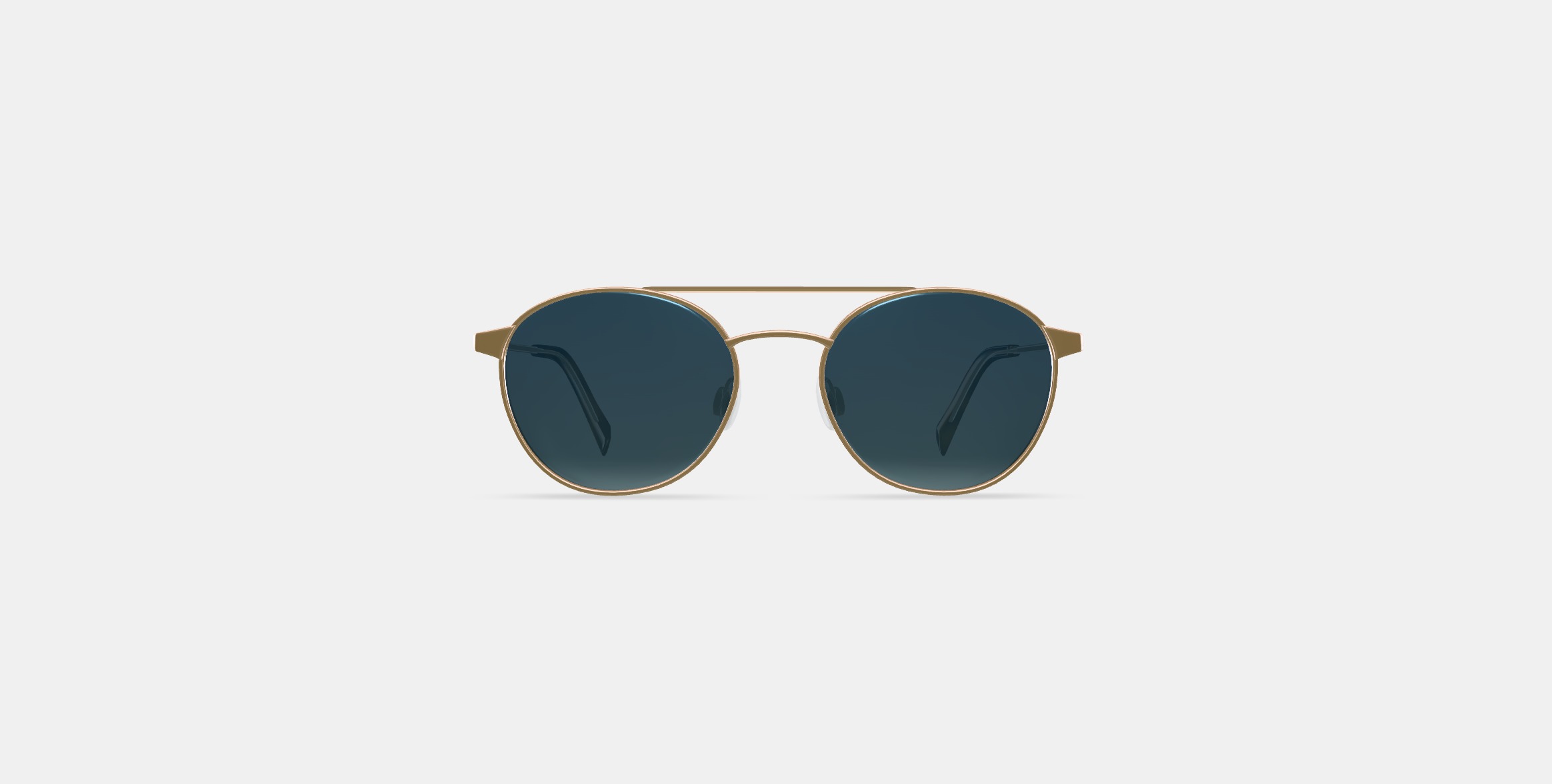 Fisher Sunglasses in Polished Gold 3D model_10