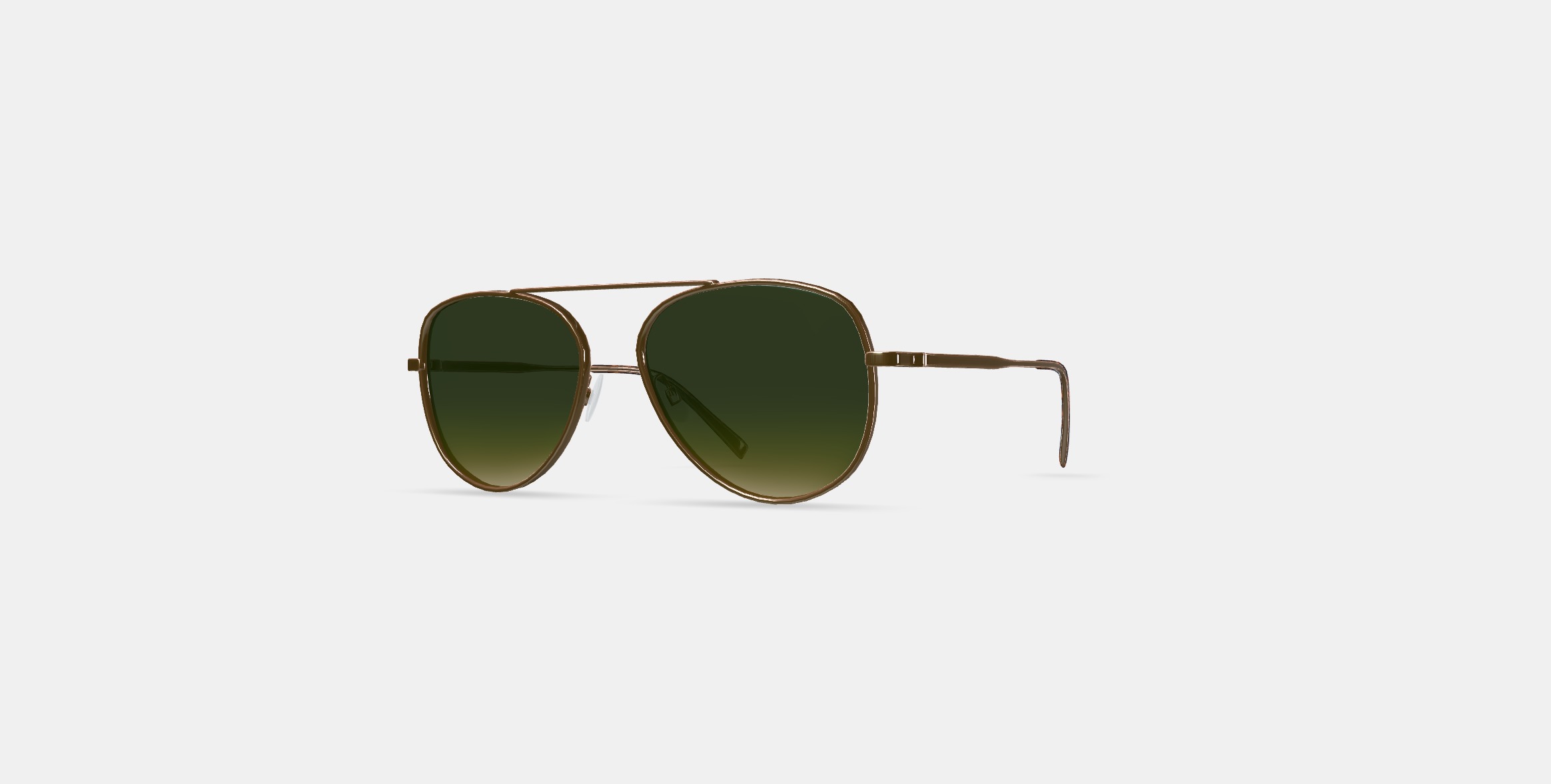 Belmar Sunglasses in Polished Gold 3D model_12