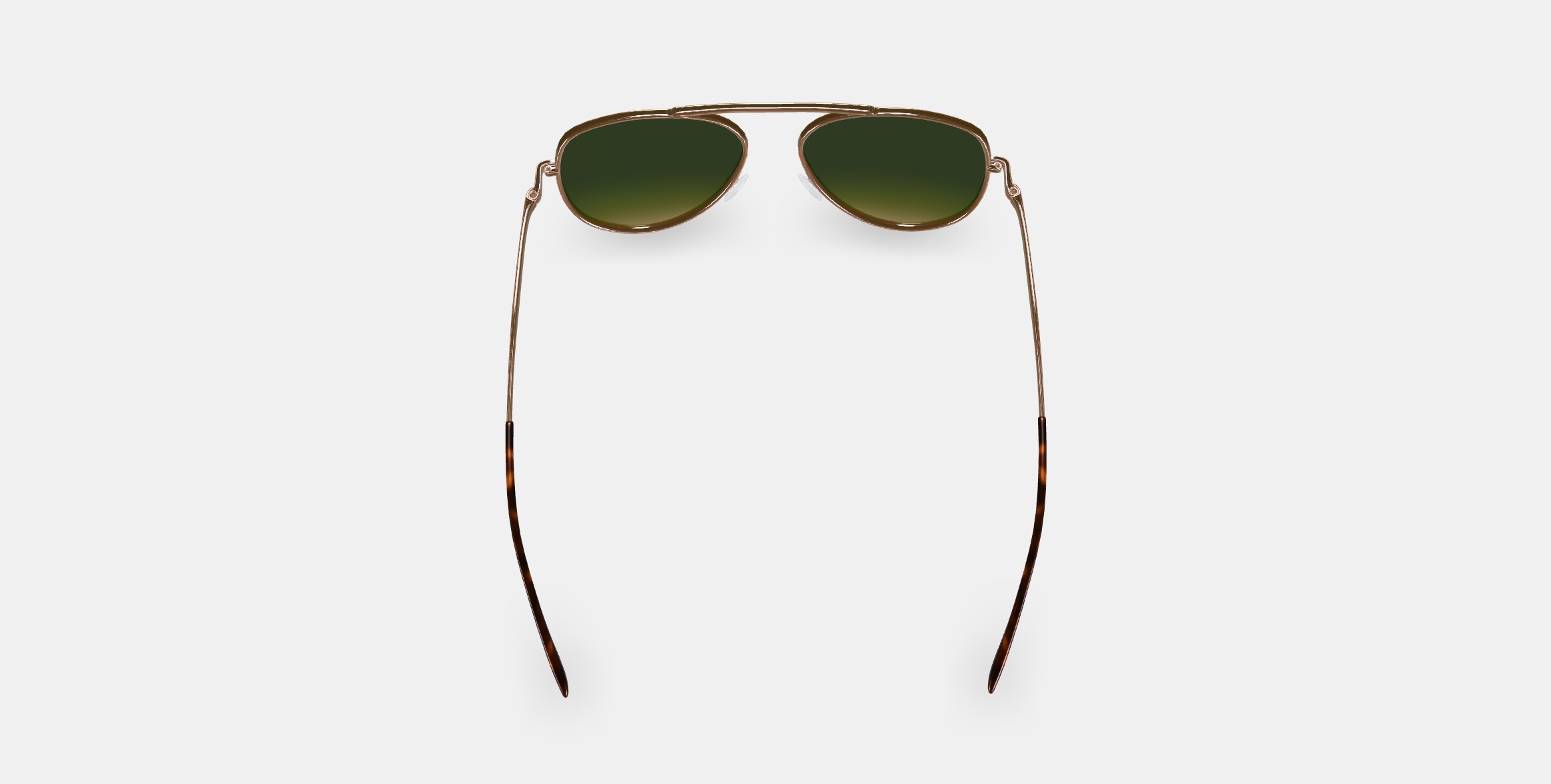 Belmar Sunglasses in Polished Gold 3D model_2