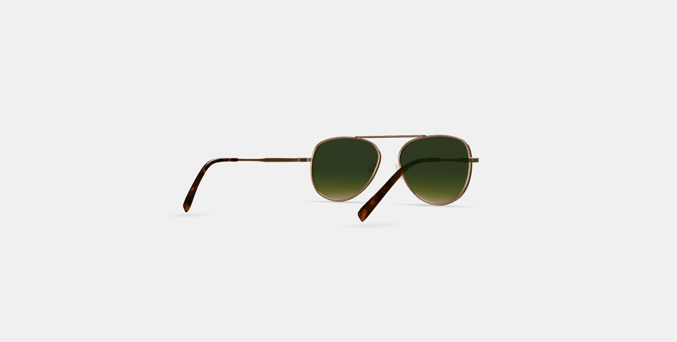 Belmar Sunglasses in Polished Gold 3D model_4