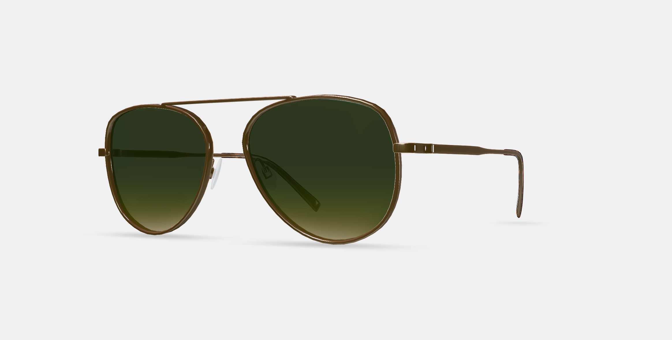 Belmar Sunglasses in Polished Gold 3D model_13