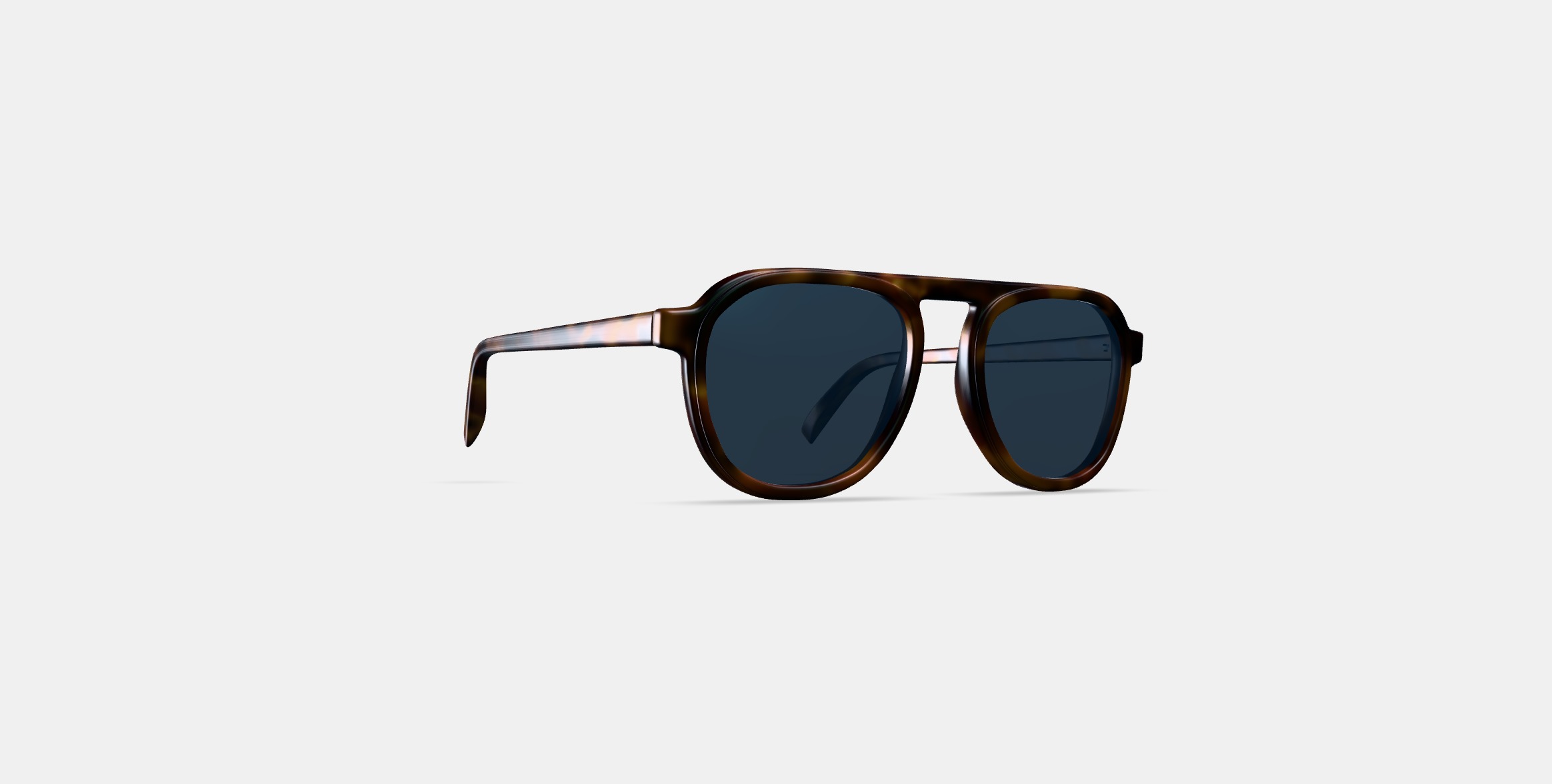 Blaise Sunglasses in Woodgrain Tortoise 3D model_4