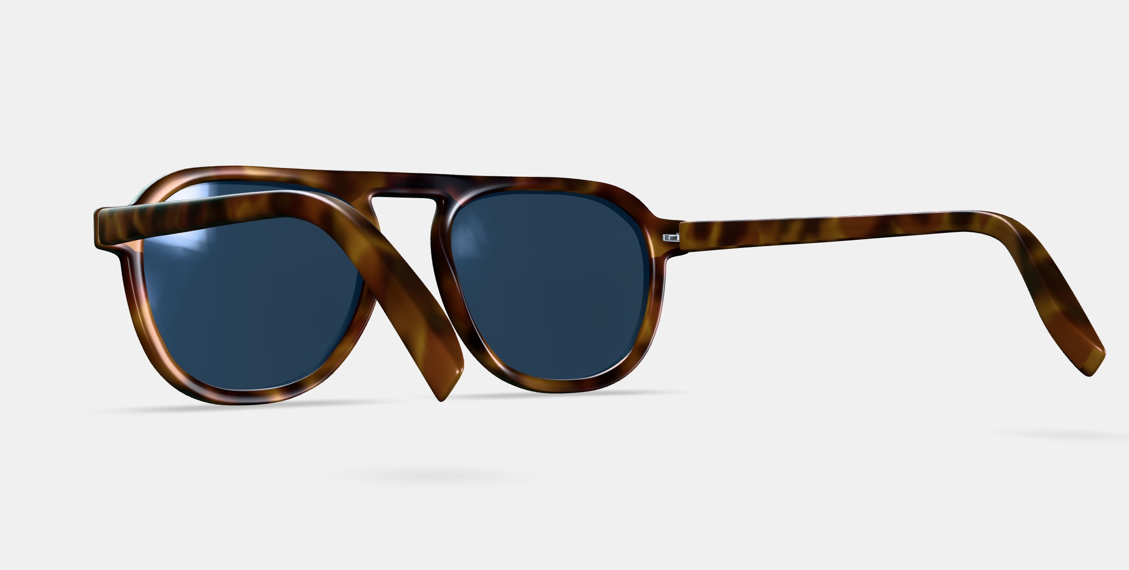 Blaise Sunglasses in Woodgrain Tortoise 3D model_7