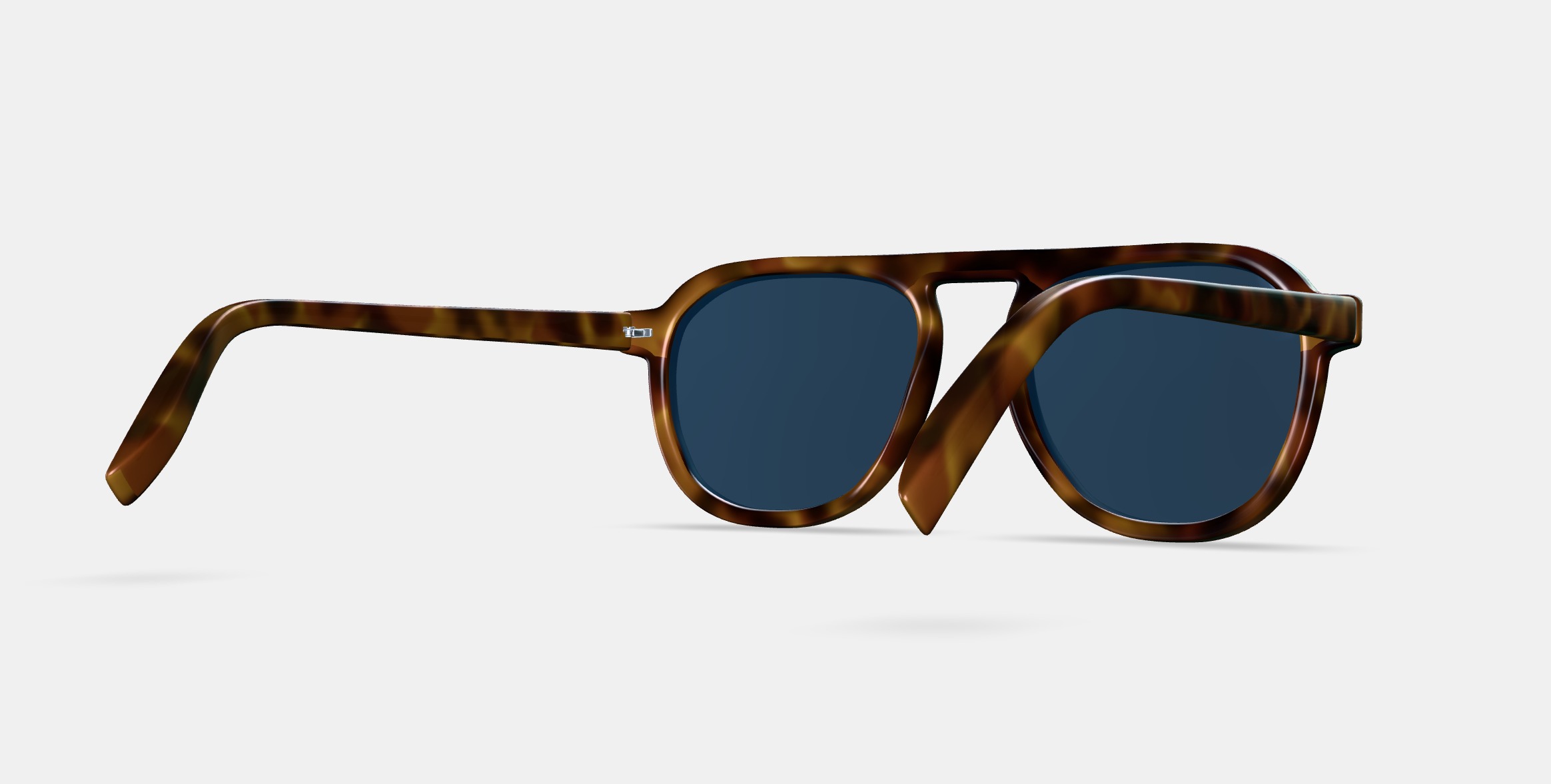 Blaise Sunglasses in Woodgrain Tortoise 3D model_2