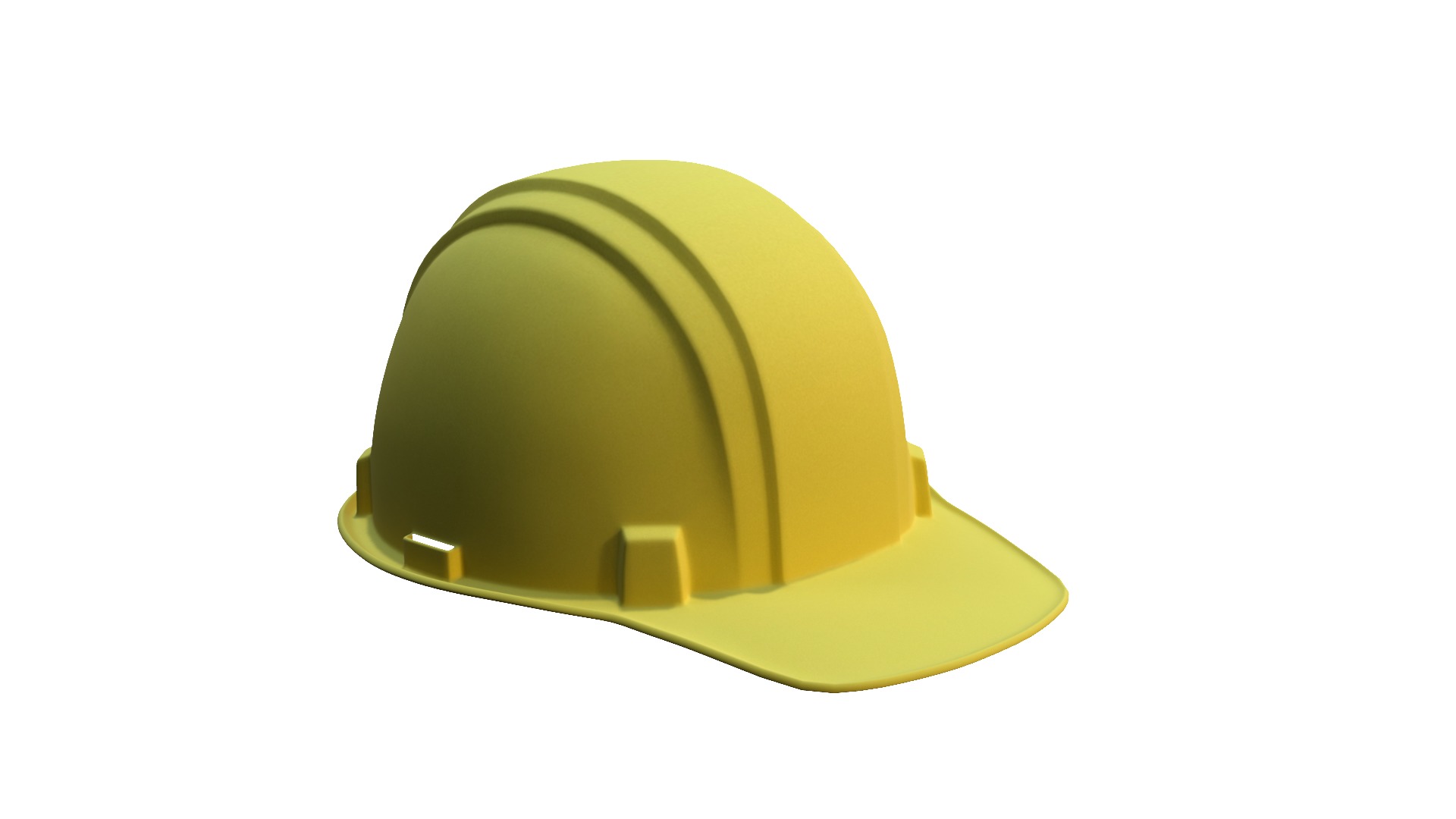 Construction Helmet Low Poly 3D Model Low-poly 3D model_1
