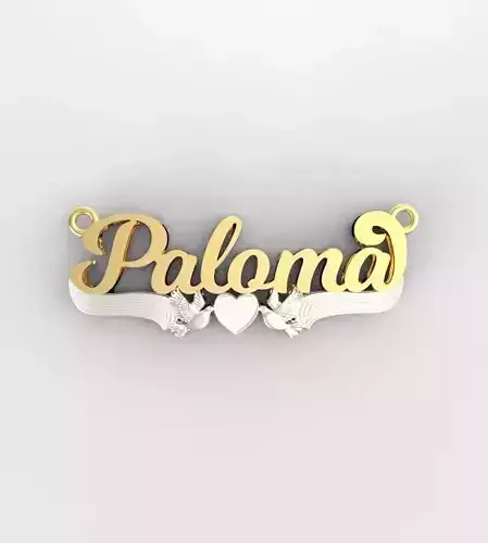 Paloma name plate