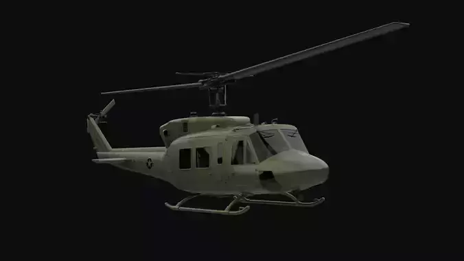 Bell 212 military helicopter 