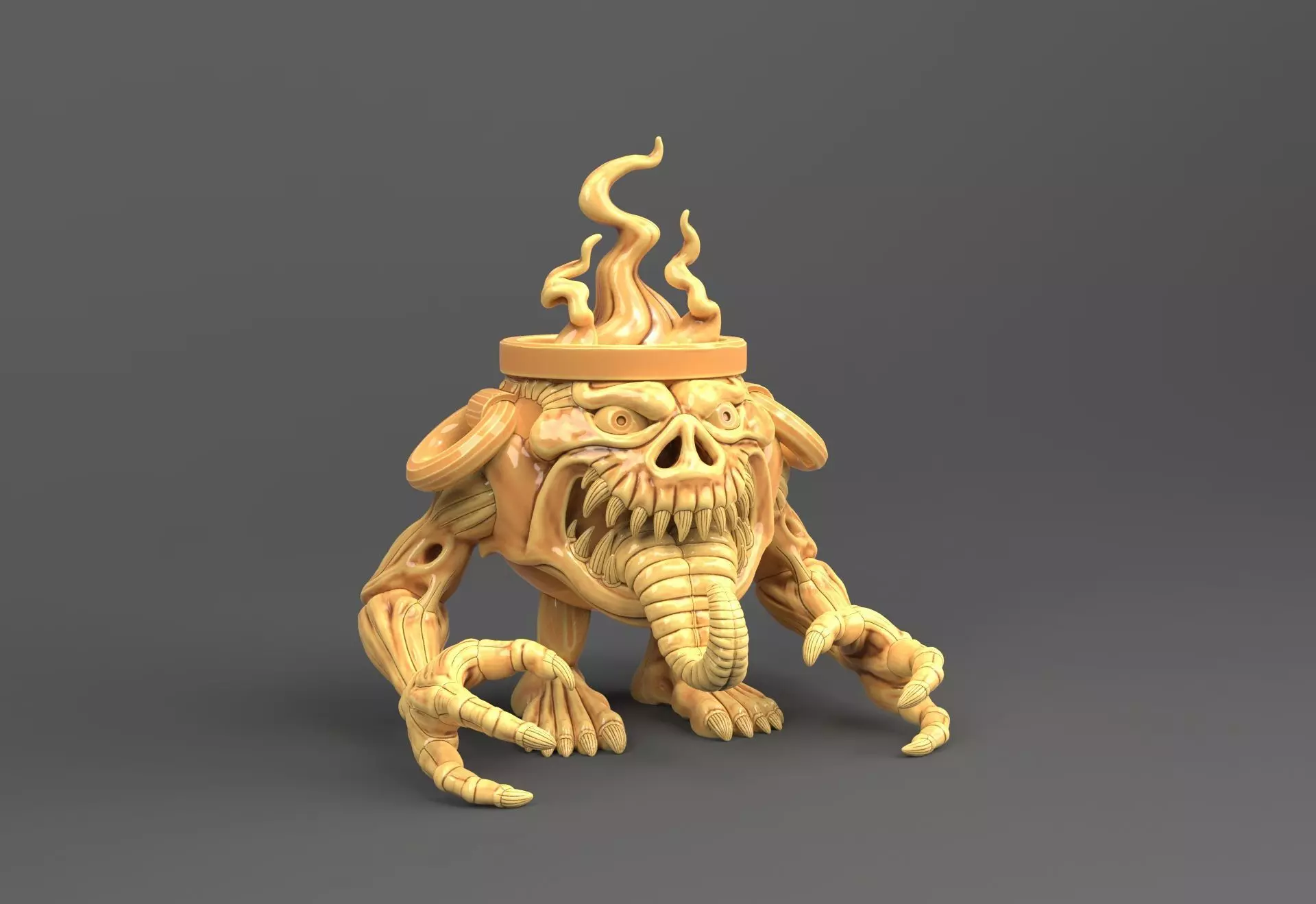 Cauldron pot mimic 3D print model
