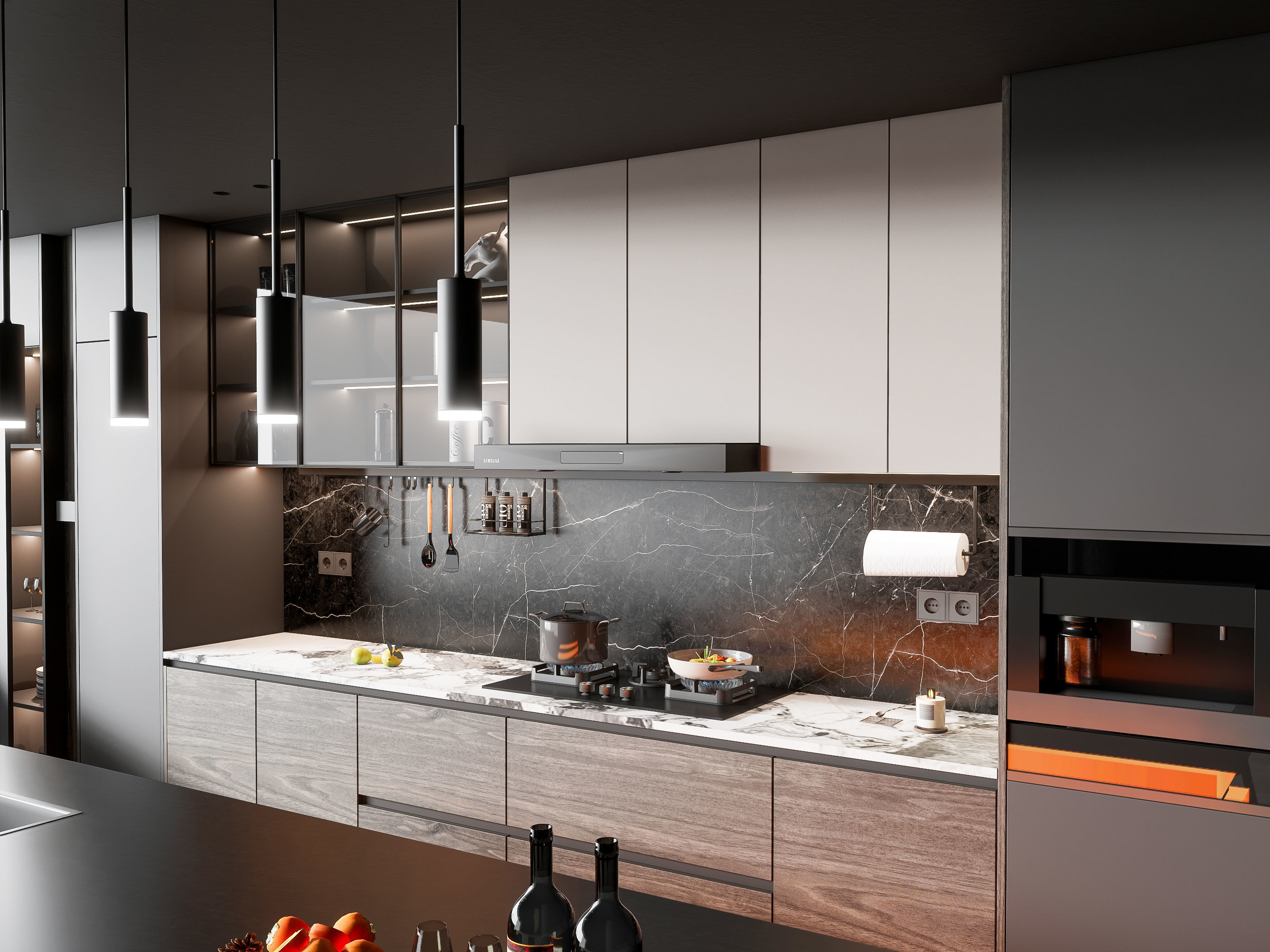 Kitchen Modern interior 76 3D model_6