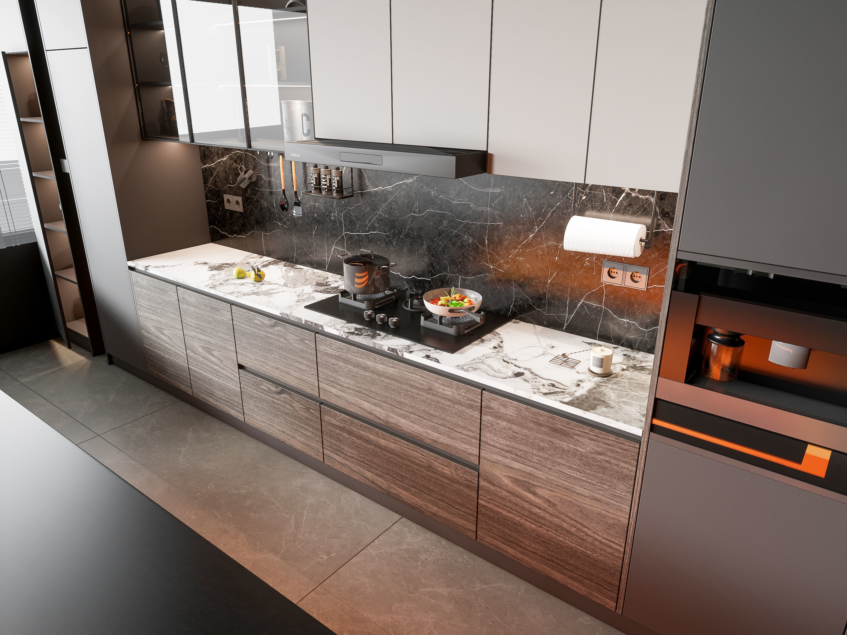 Kitchen Modern interior 76 3D model_1