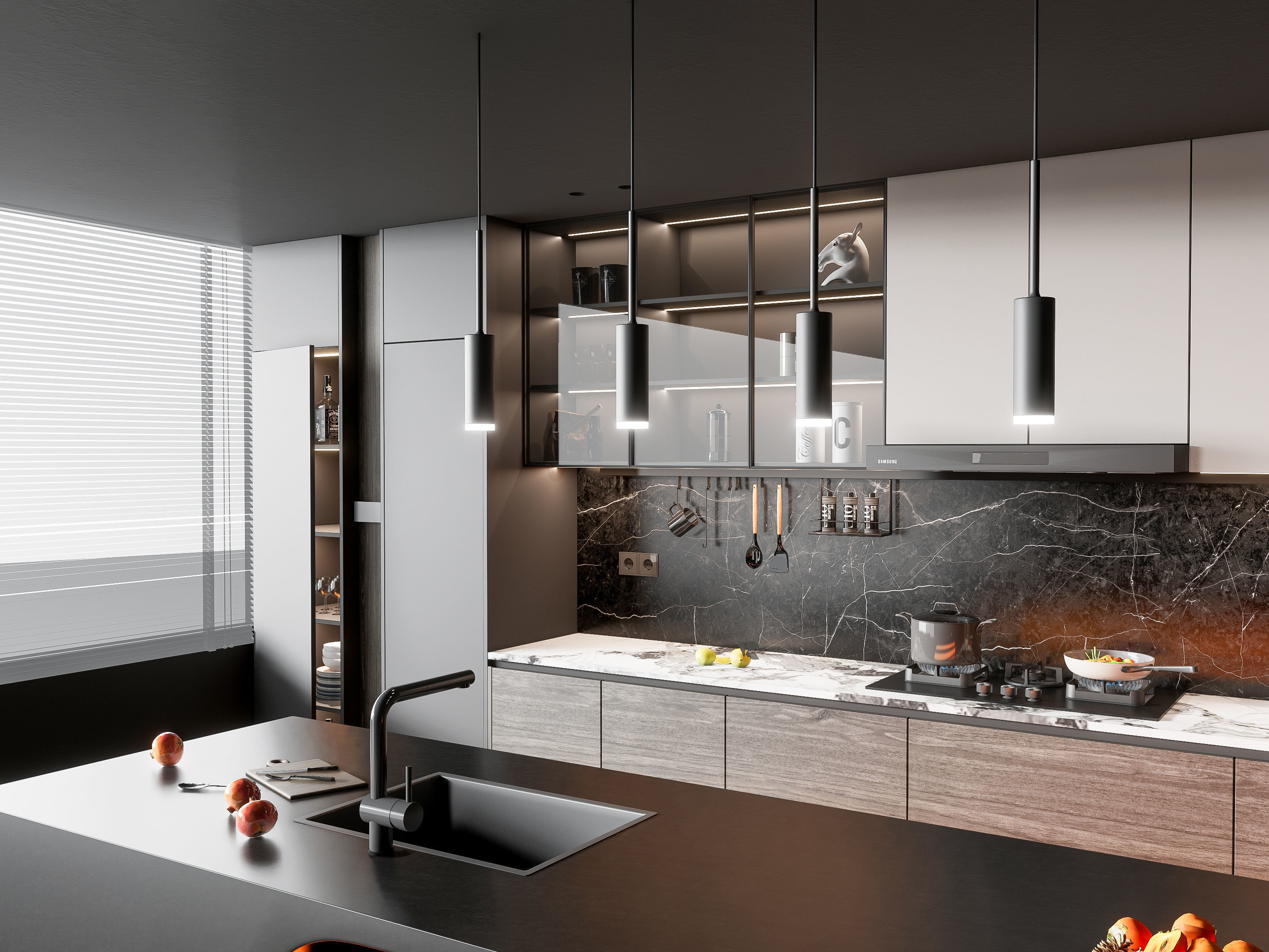 Kitchen Modern interior 76 3D model_5