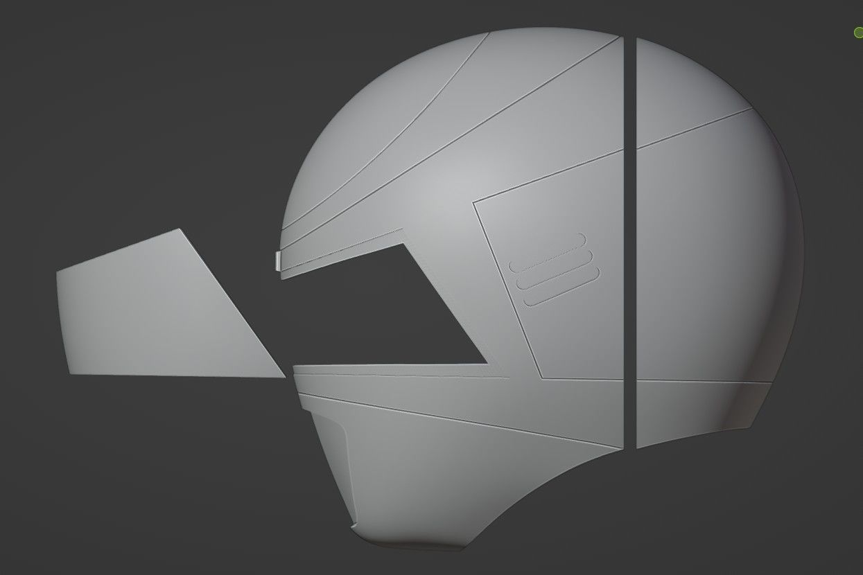 Power Rangers In Space Blue Ranger Helmet 3D print model_8