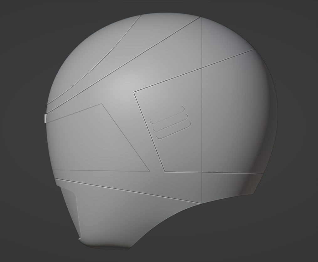 Power Rangers In Space Blue Ranger Helmet 3D print model_7