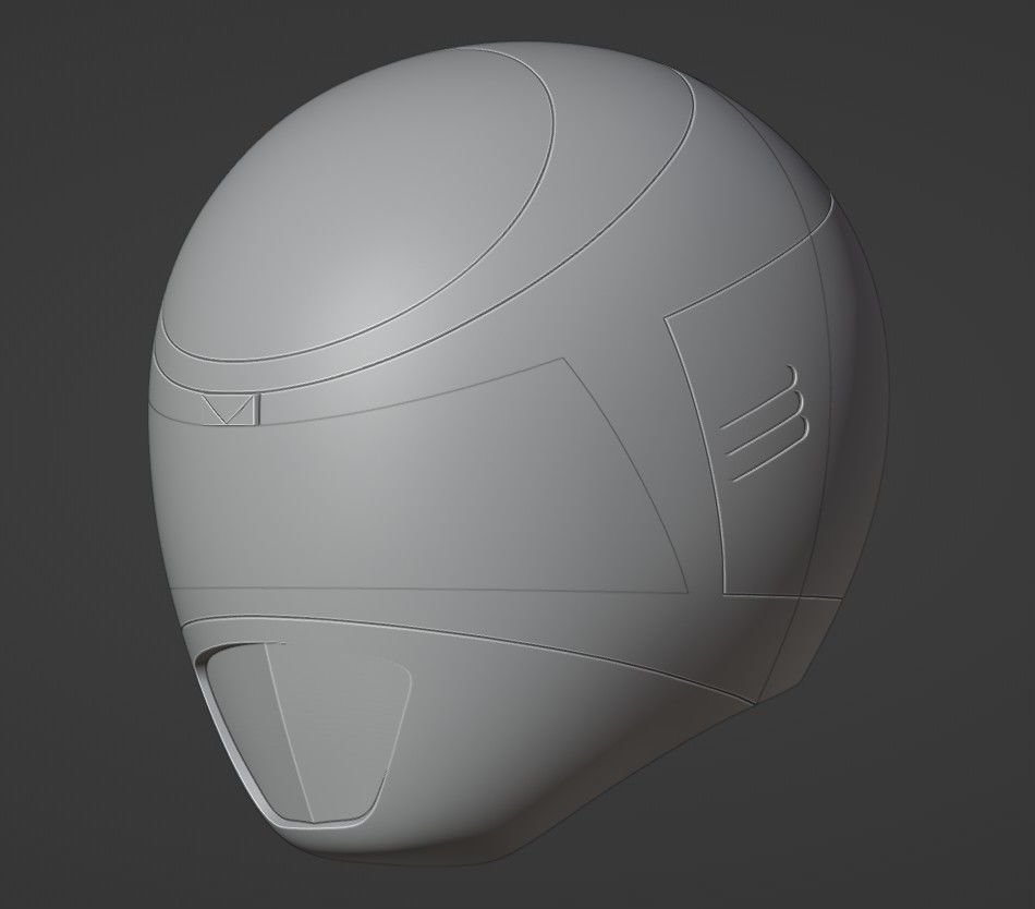 Power Rangers In Space Blue Ranger Helmet 3D print model_6