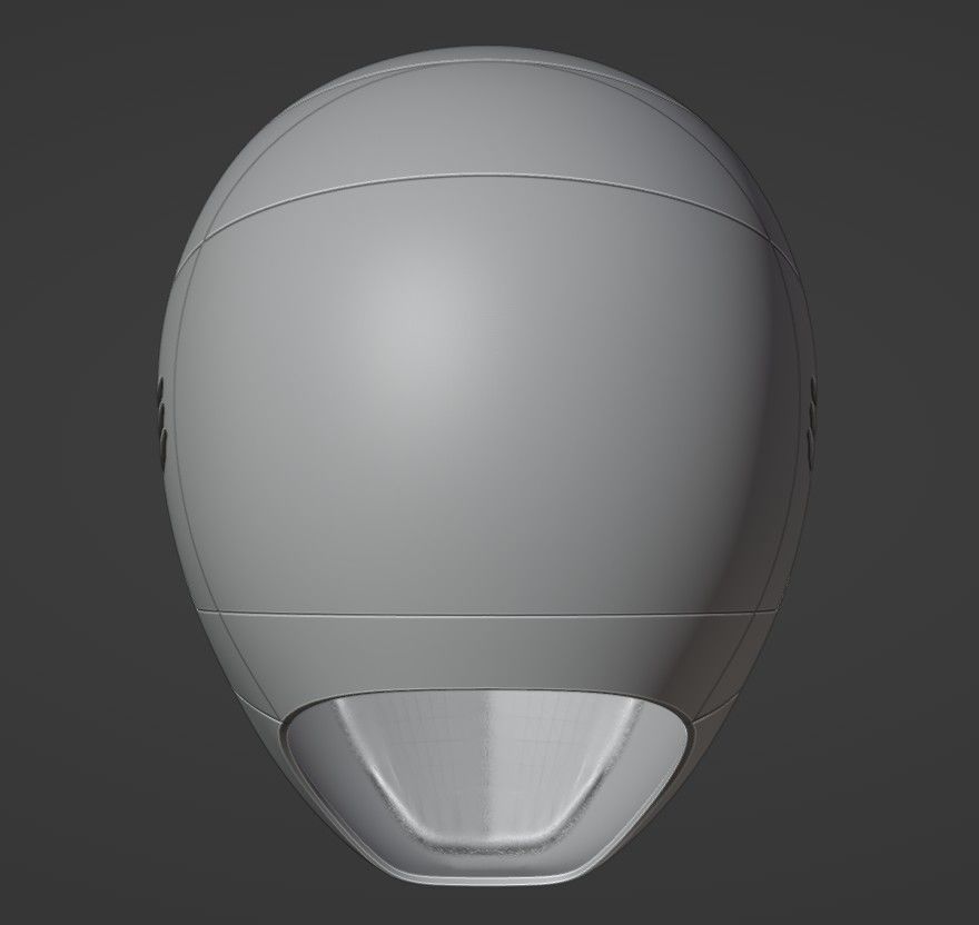 Power Rangers In Space Blue Ranger Helmet 3D print model_10