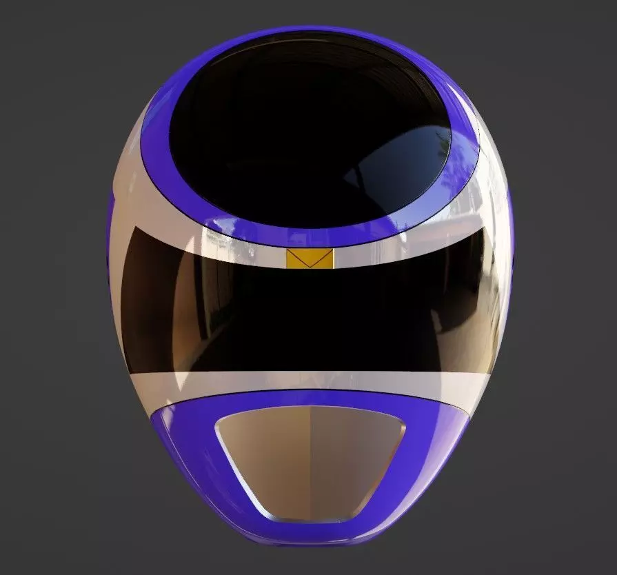 Power Rangers In Space Blue Ranger Helmet 3D print model_0
