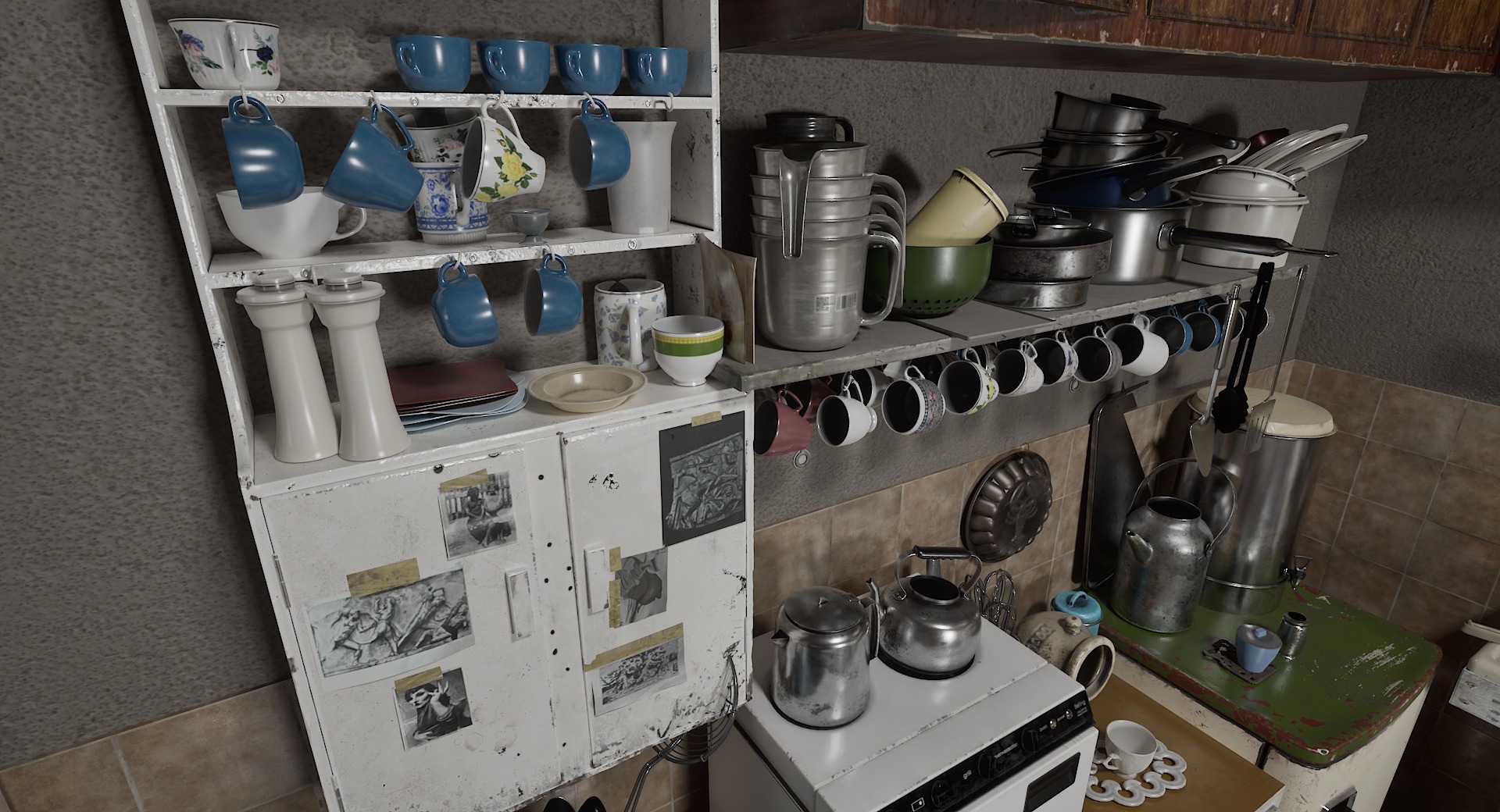 Old Apartment Assets 3D model_5