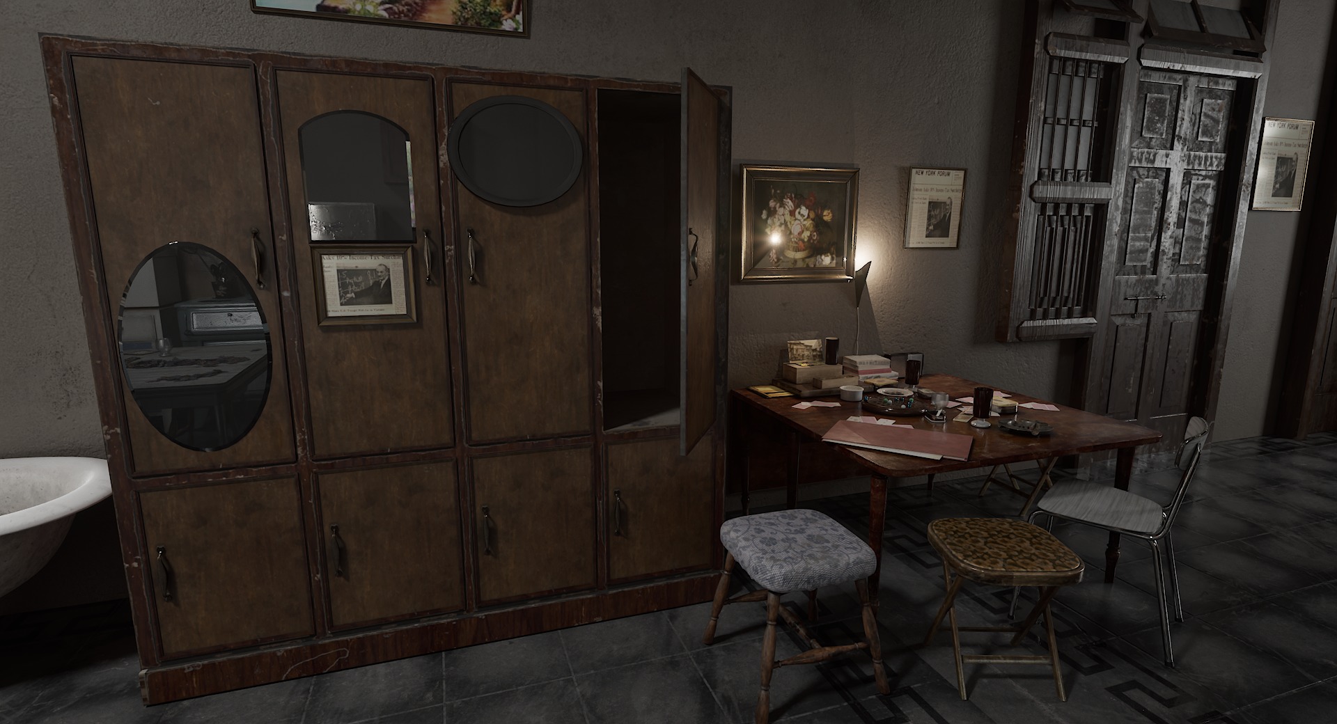 Old Apartment Assets 3D model_9