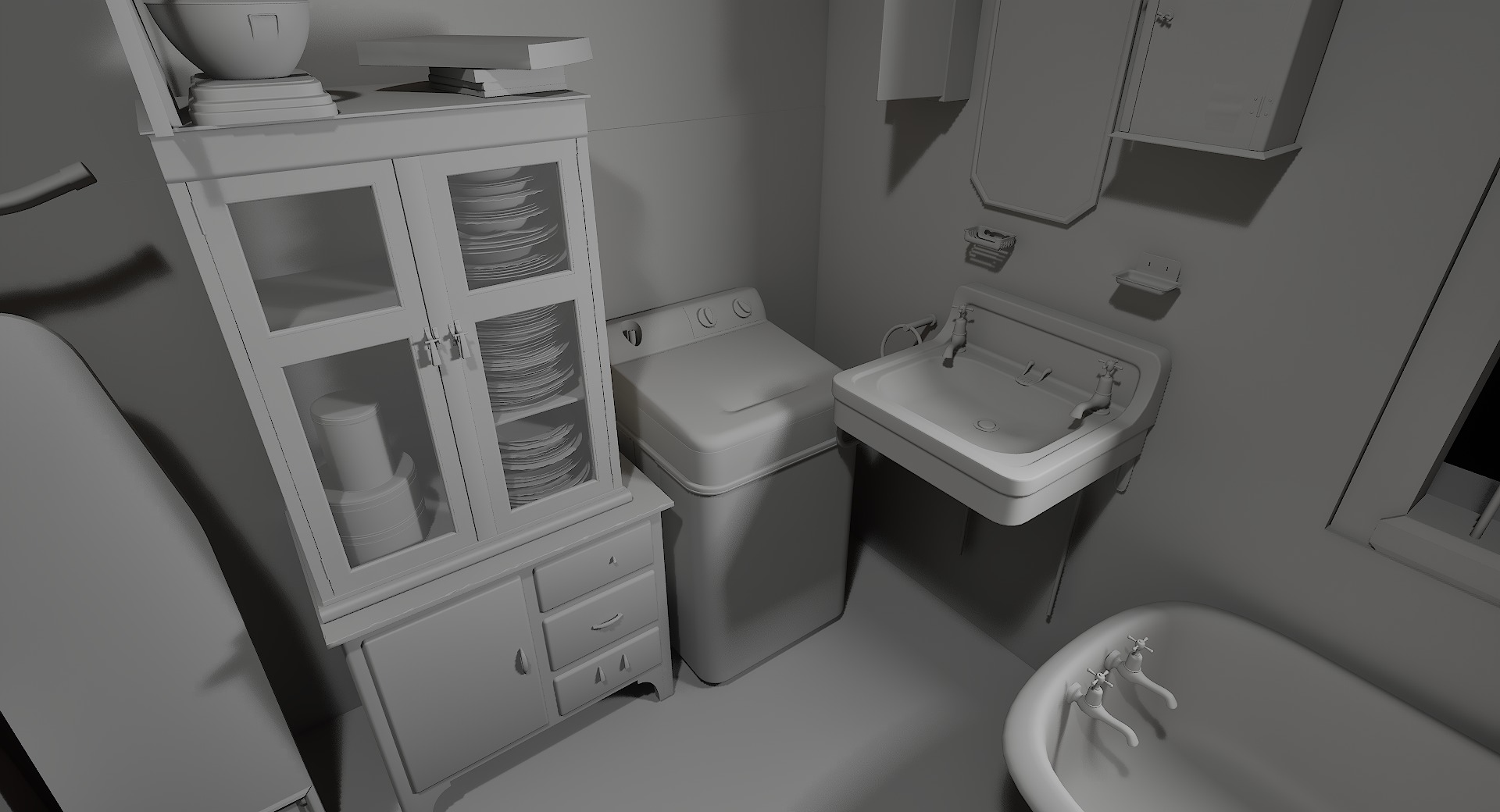 Old Apartment Assets 3D model_20