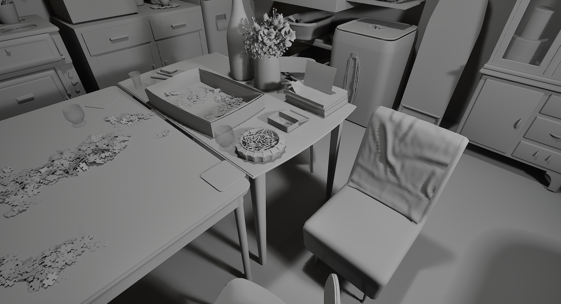 Old Apartment Assets 3D model_17