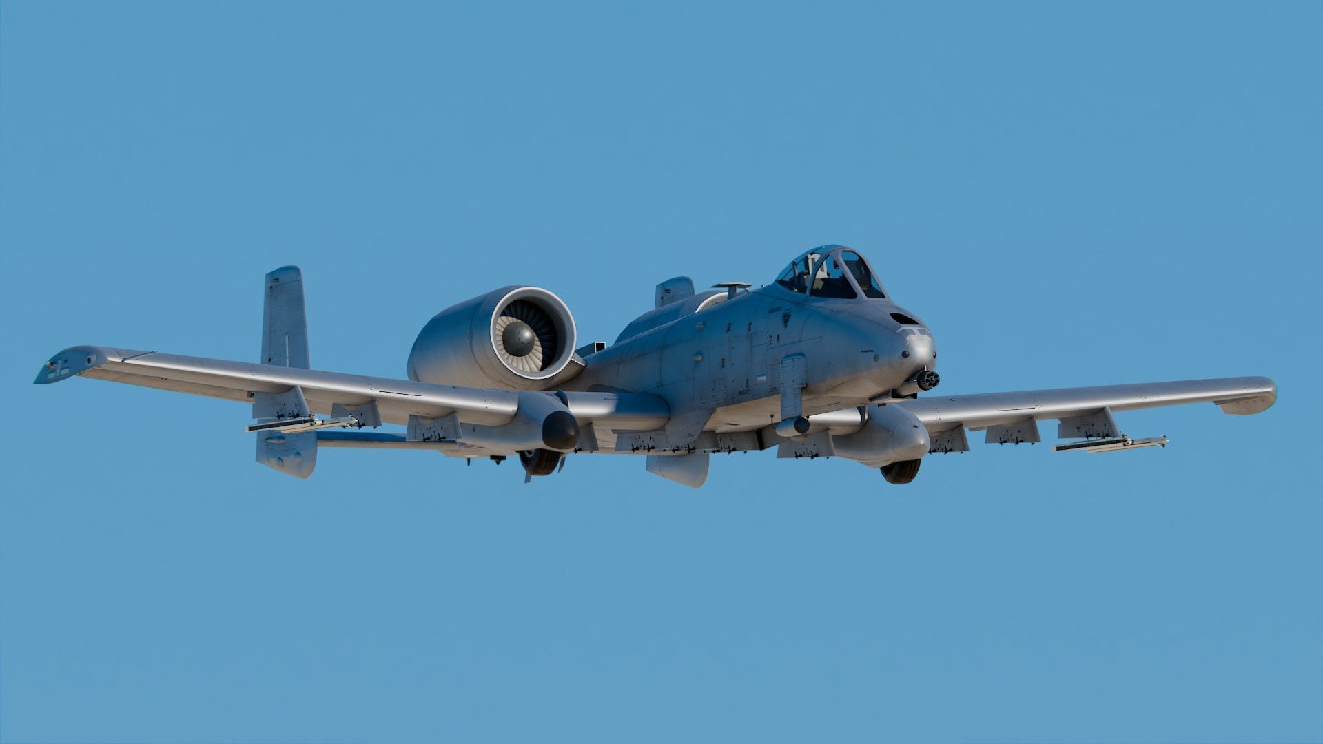 Fairchild Republic A-10 Thunderbolt II 3D model_2