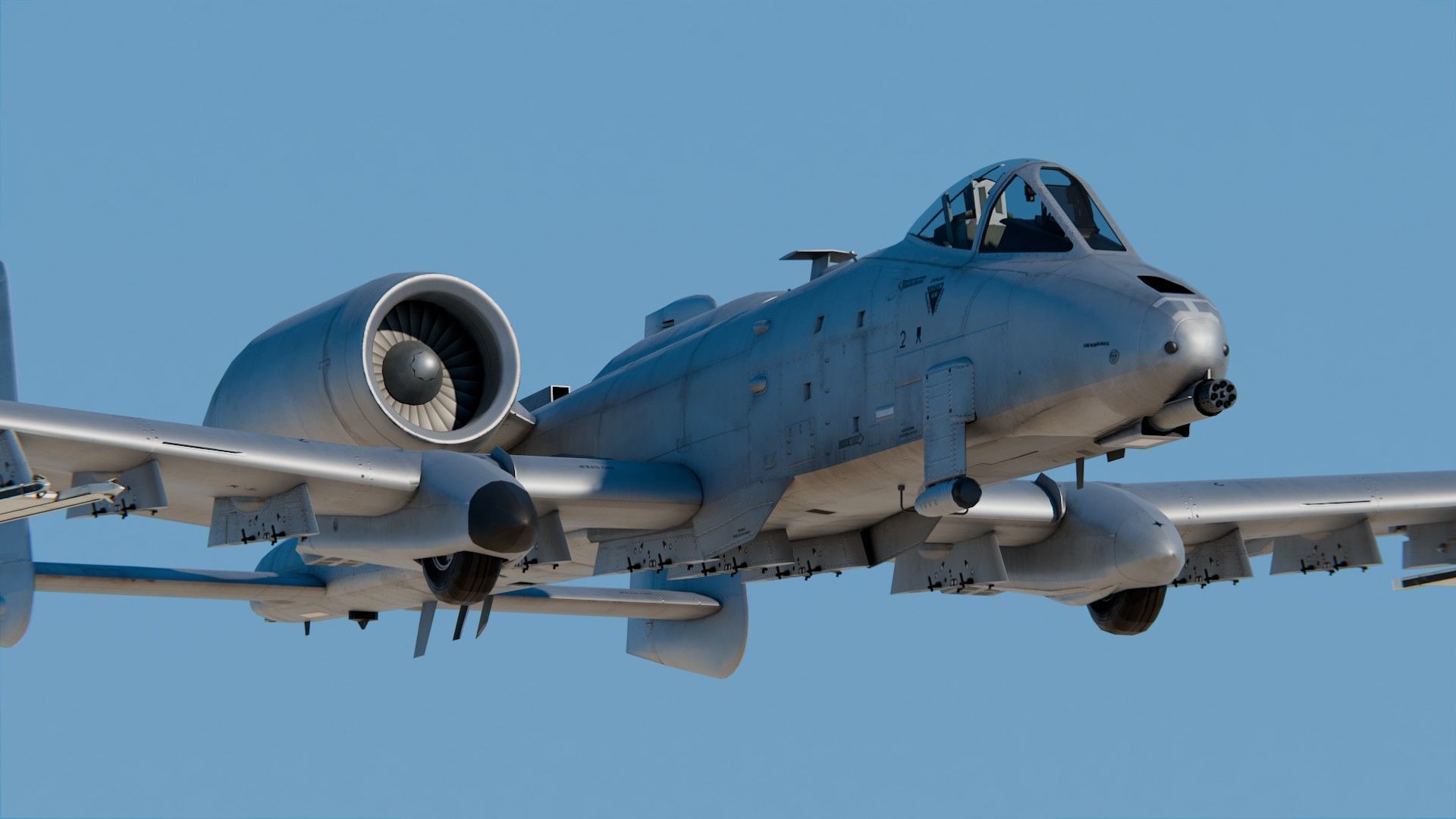 Fairchild Republic A-10 Thunderbolt II 3D model_5