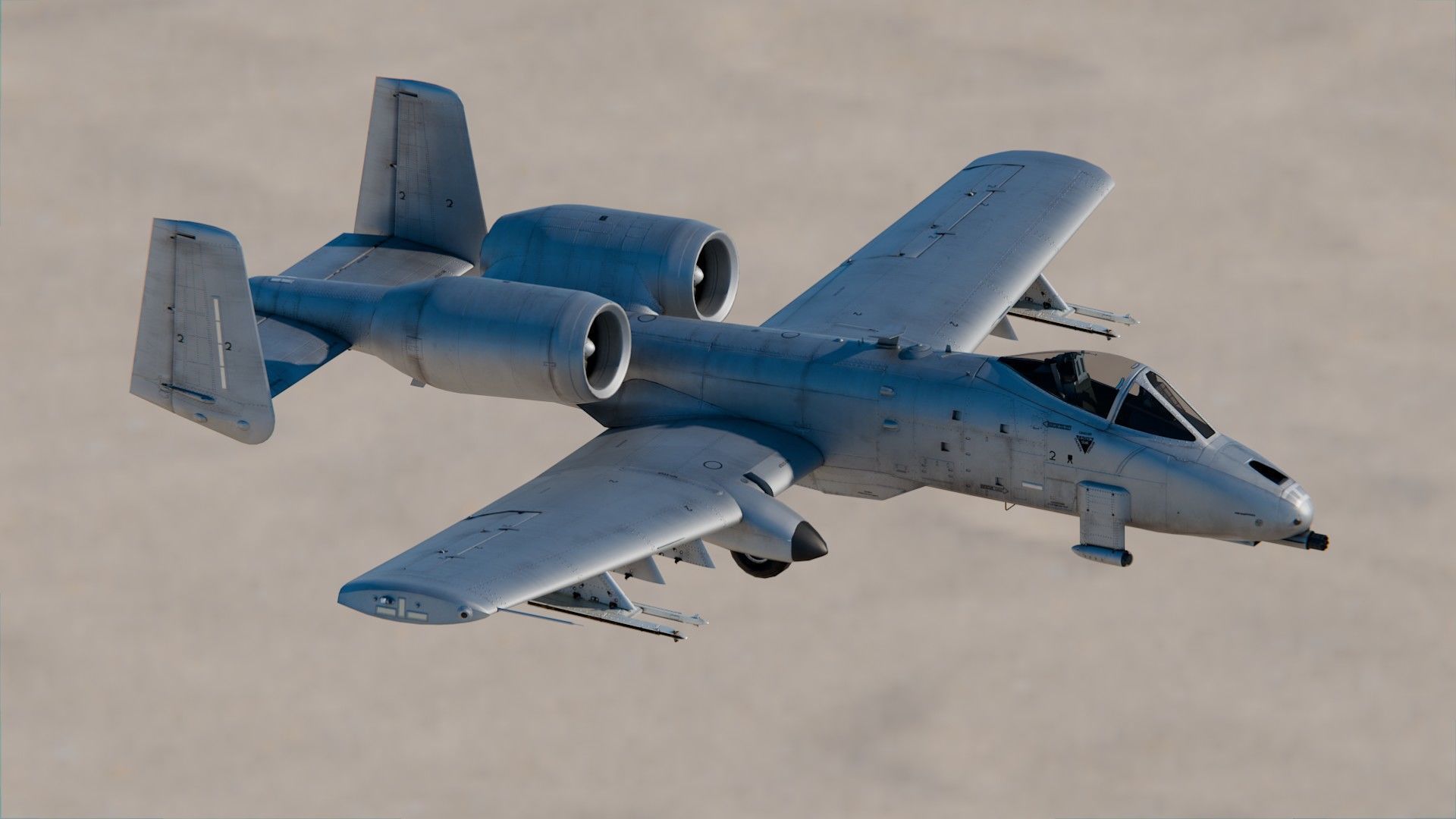 Fairchild Republic A-10 Thunderbolt II 3D model_4