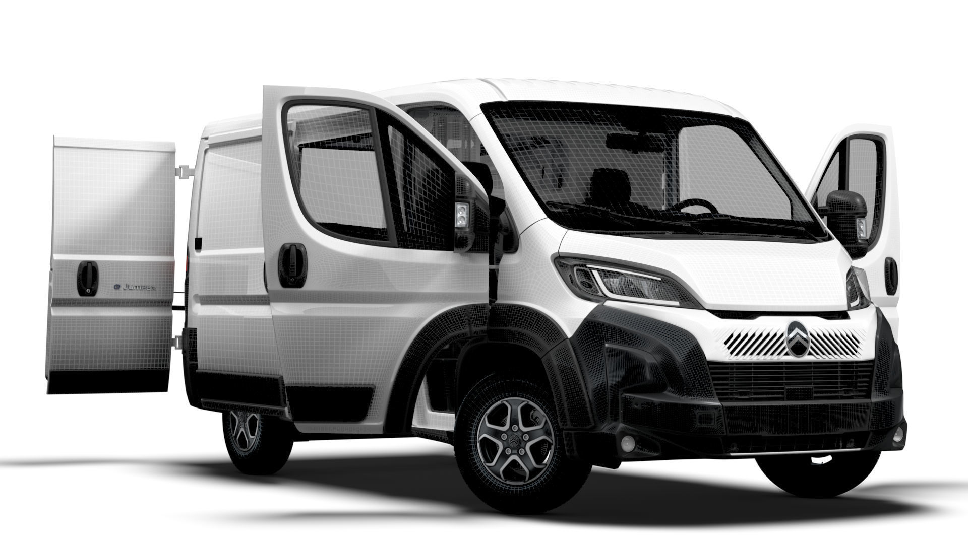 Citroen e Jumper Van L1H1 HQ Interior 2025 3D model_13
