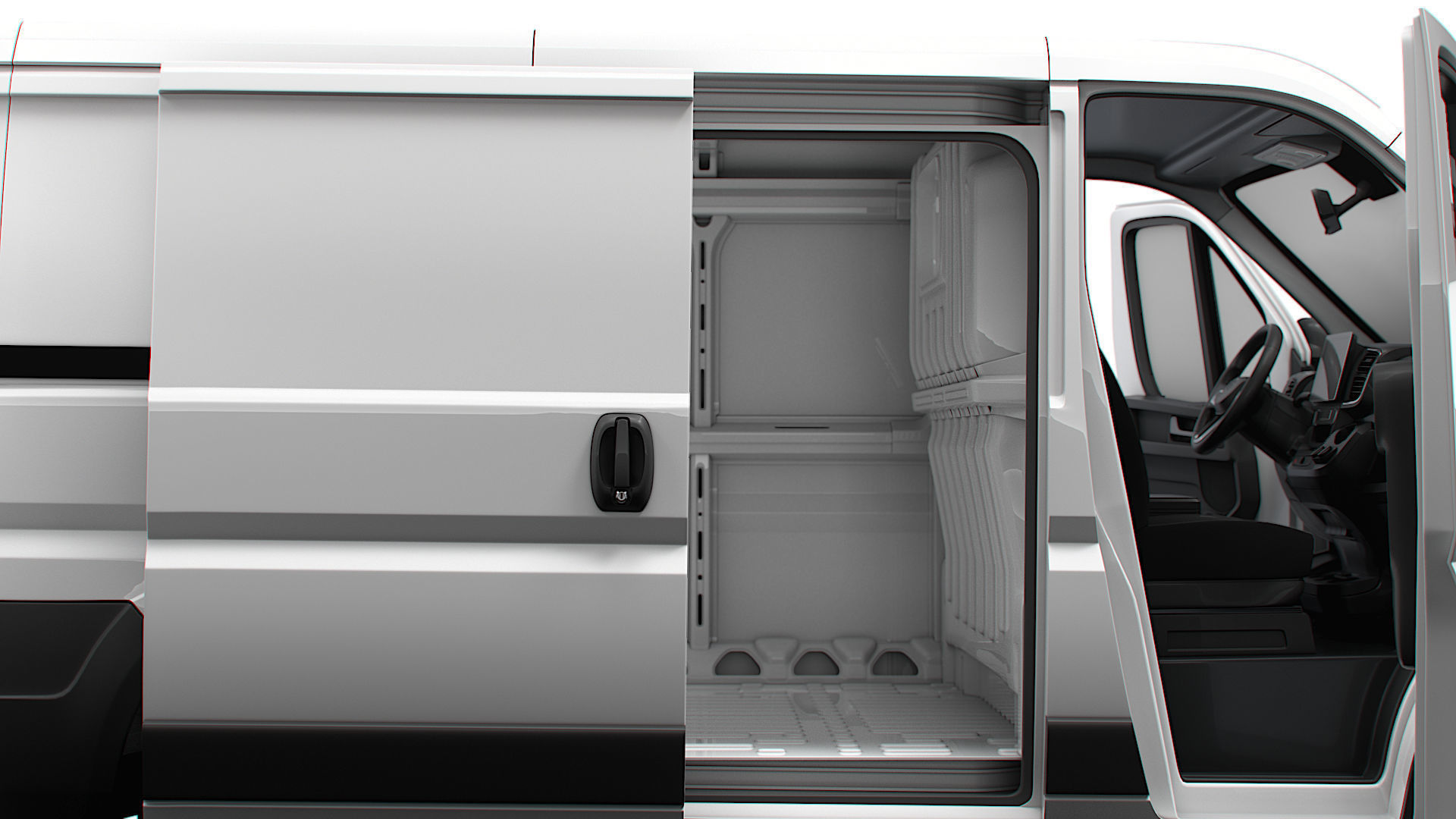 Citroen e Jumper Van L1H1 HQ Interior 2025 3D model_1